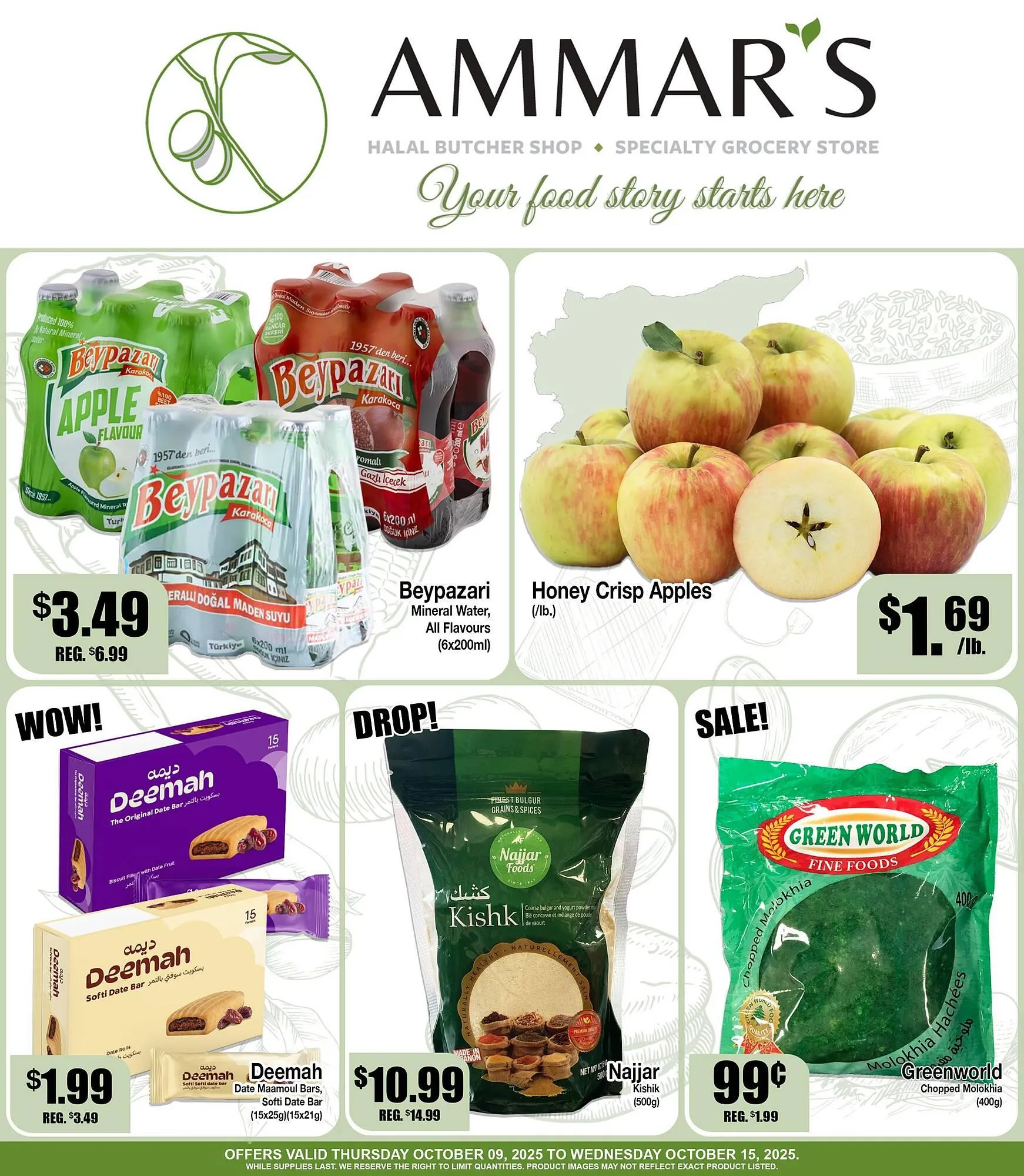 Ammar's Halal Meats flyer from October 9 to October 15 2025 - flyer page 1