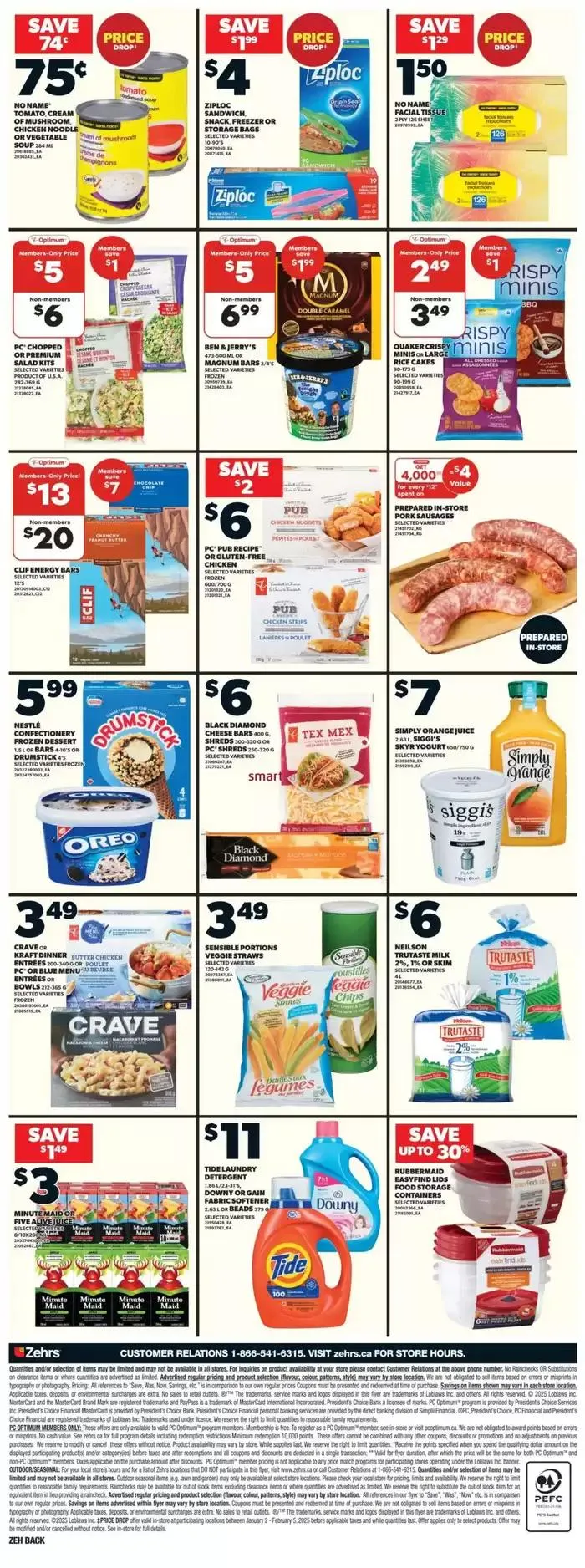 Zehrs Markets weeky flyer from January 2 to January 8 2025 - flyer page 17