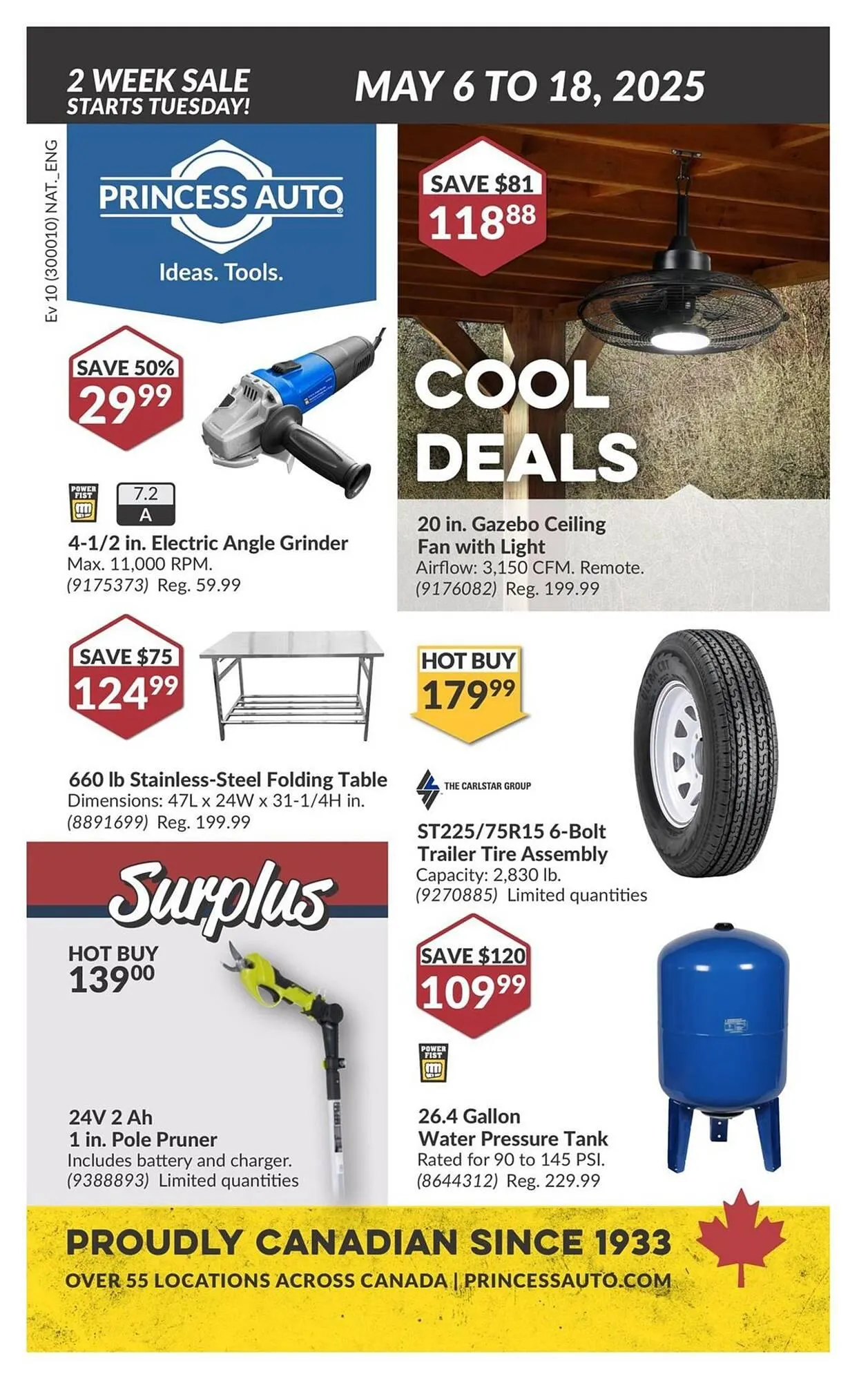 Princess Auto flyer from May 6 to May 18 2025 - flyer page 1