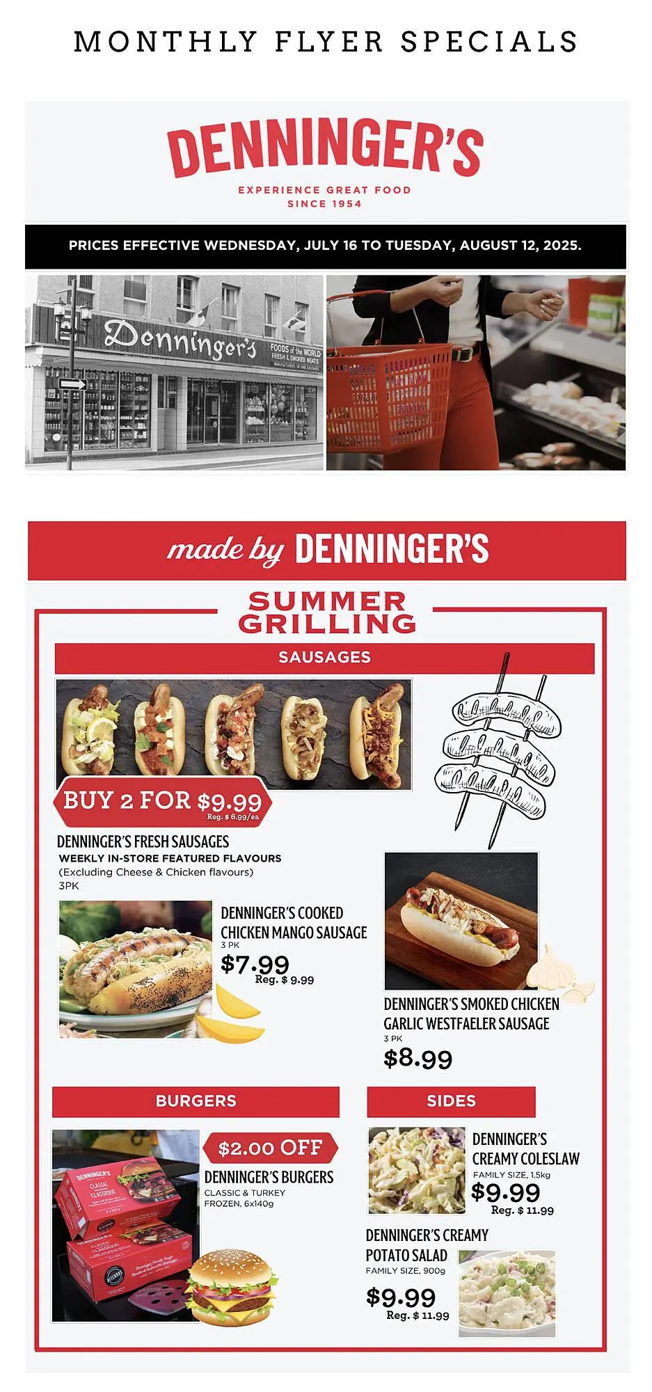 Denninger's flyer from July 16 to August 12 2025 - flyer page 1