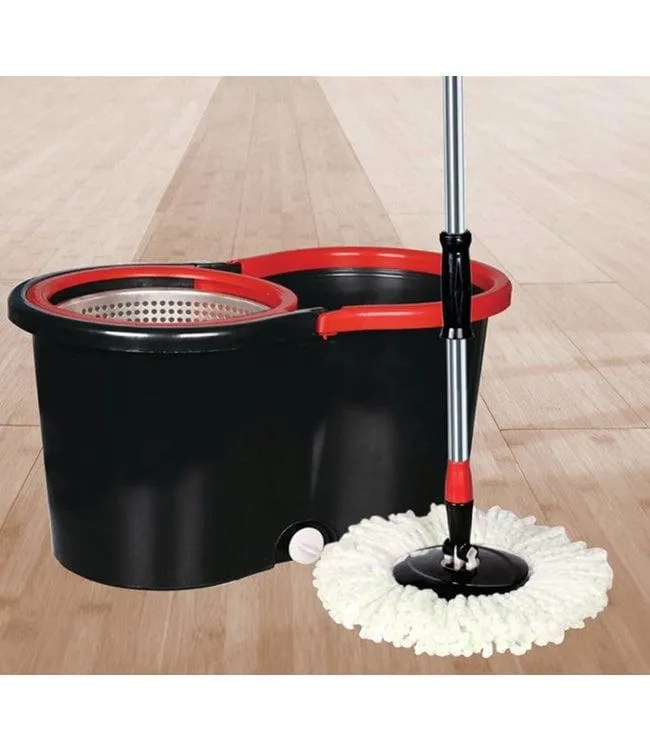 STUDIO 707 SPACE SAVER CYCLONE SPIN MOP BLACK (MP1)