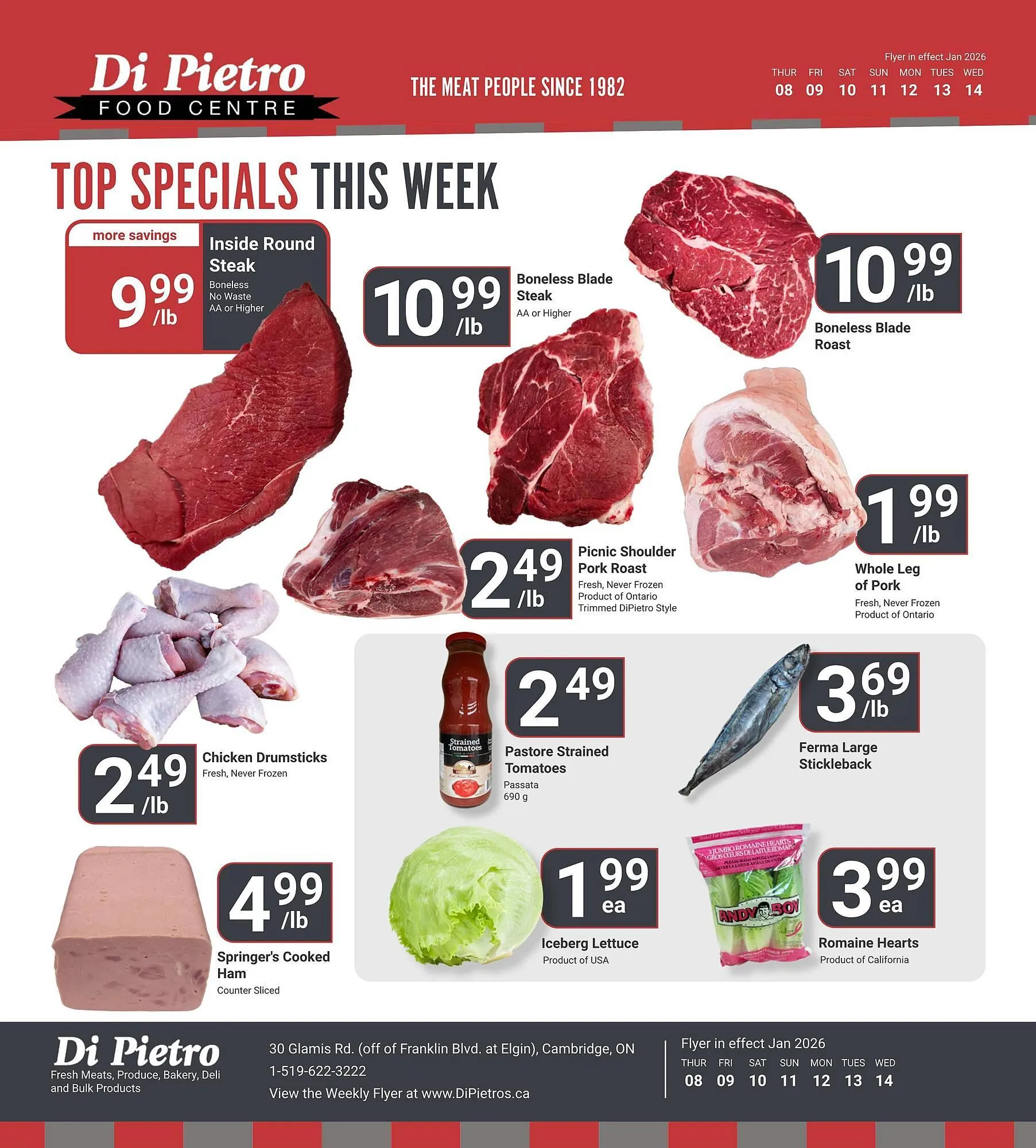 Di Pietro flyer from January 8 to January 14 2026 - flyer page 1