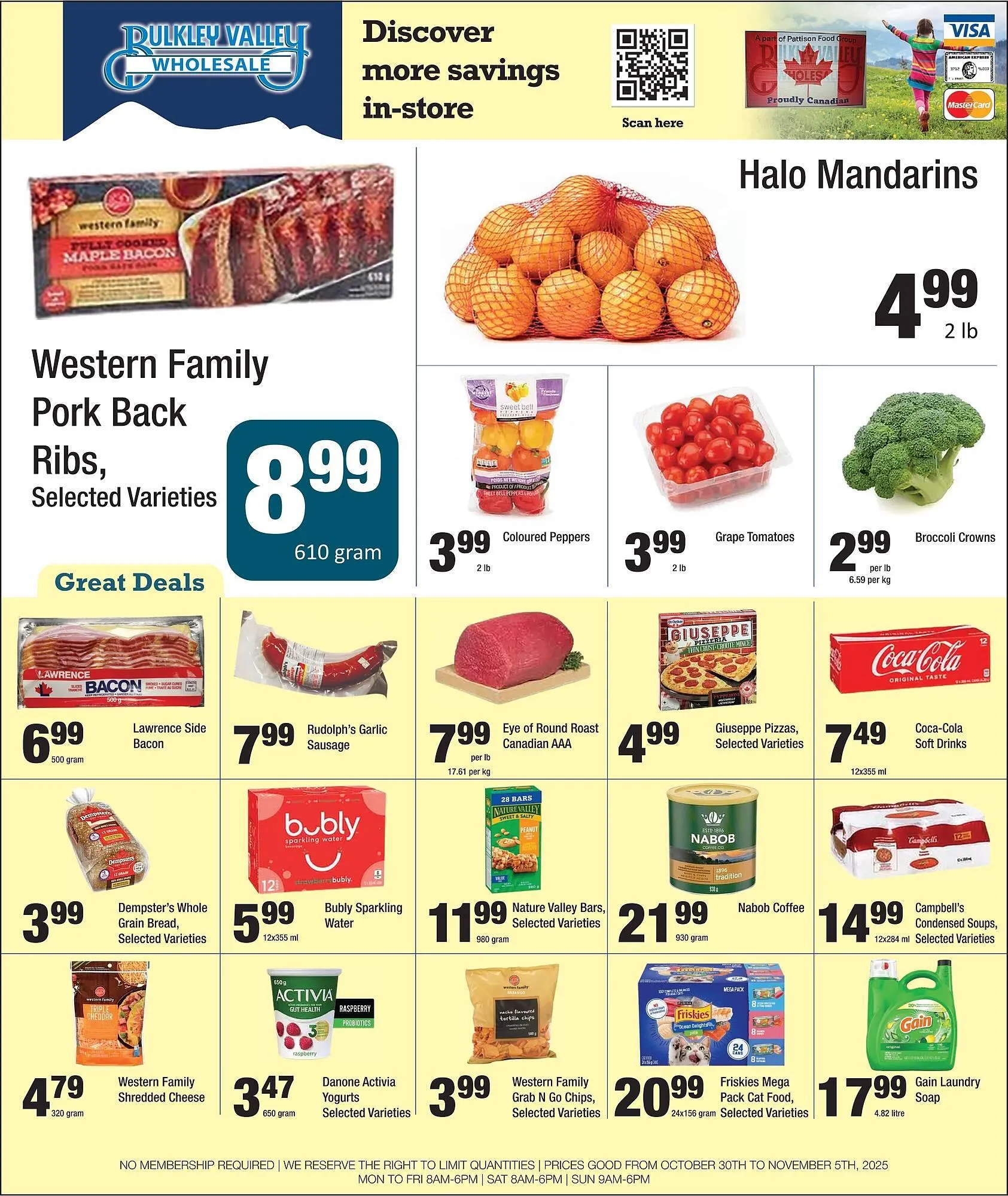 Bulkley Valley Wholesale flyer from October 27 to November 2 2025 - flyer page 1