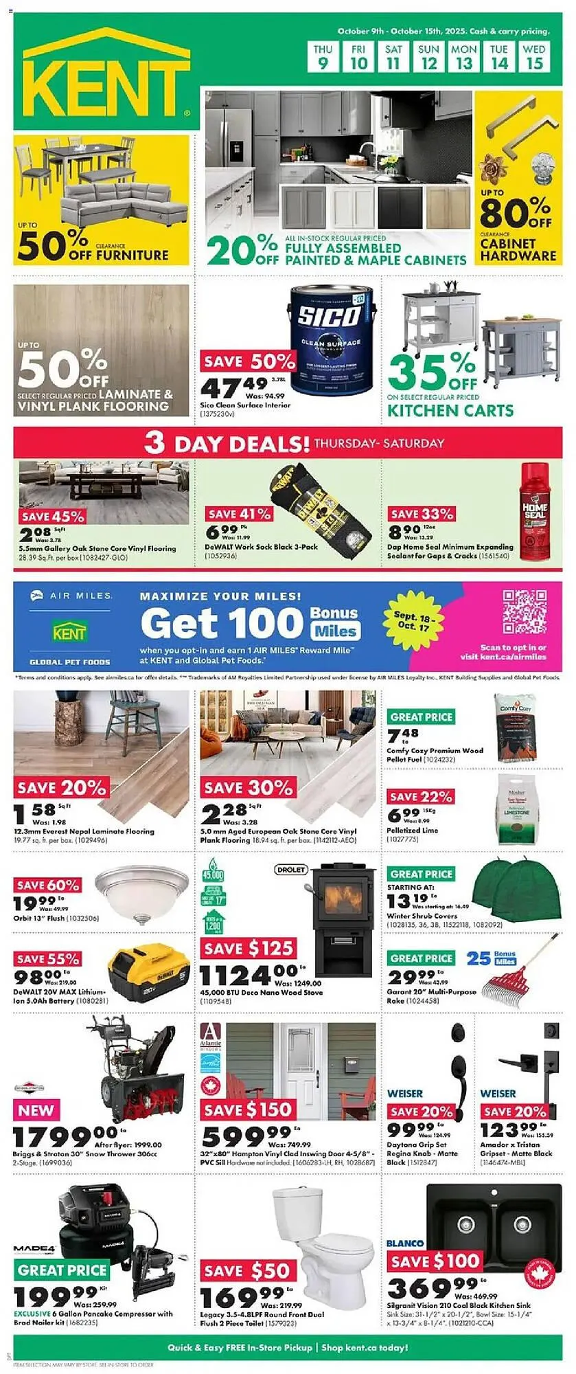 Kent flyer from October 9 to October 16 2025 - flyer page 1