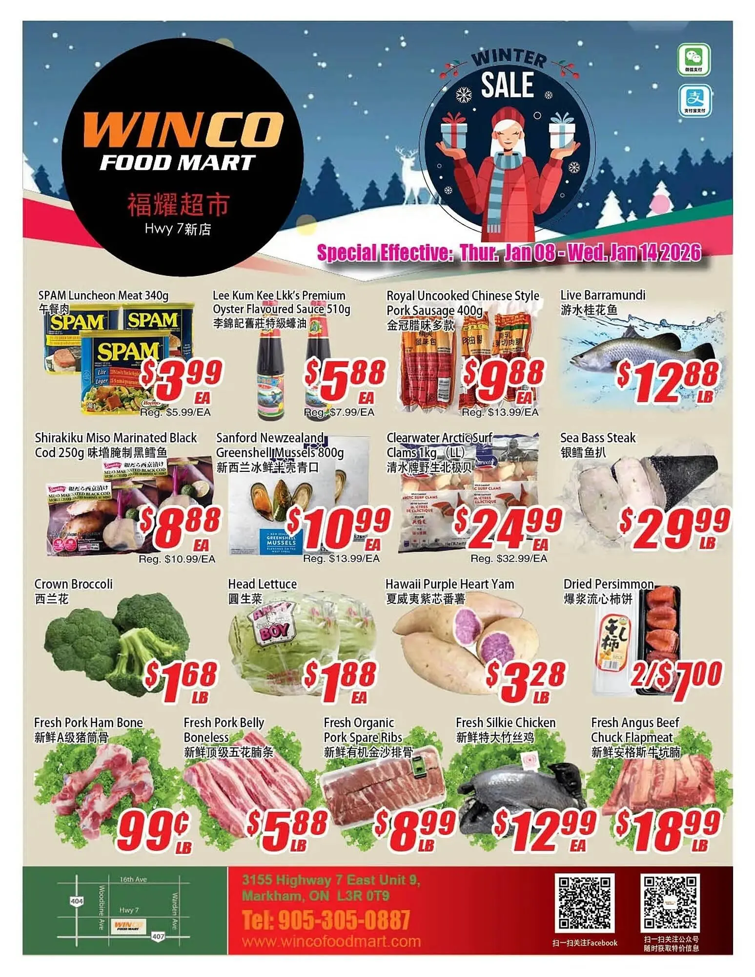 WinCo Food Mart flyer from January 8 to January 14 2026 - flyer page 1