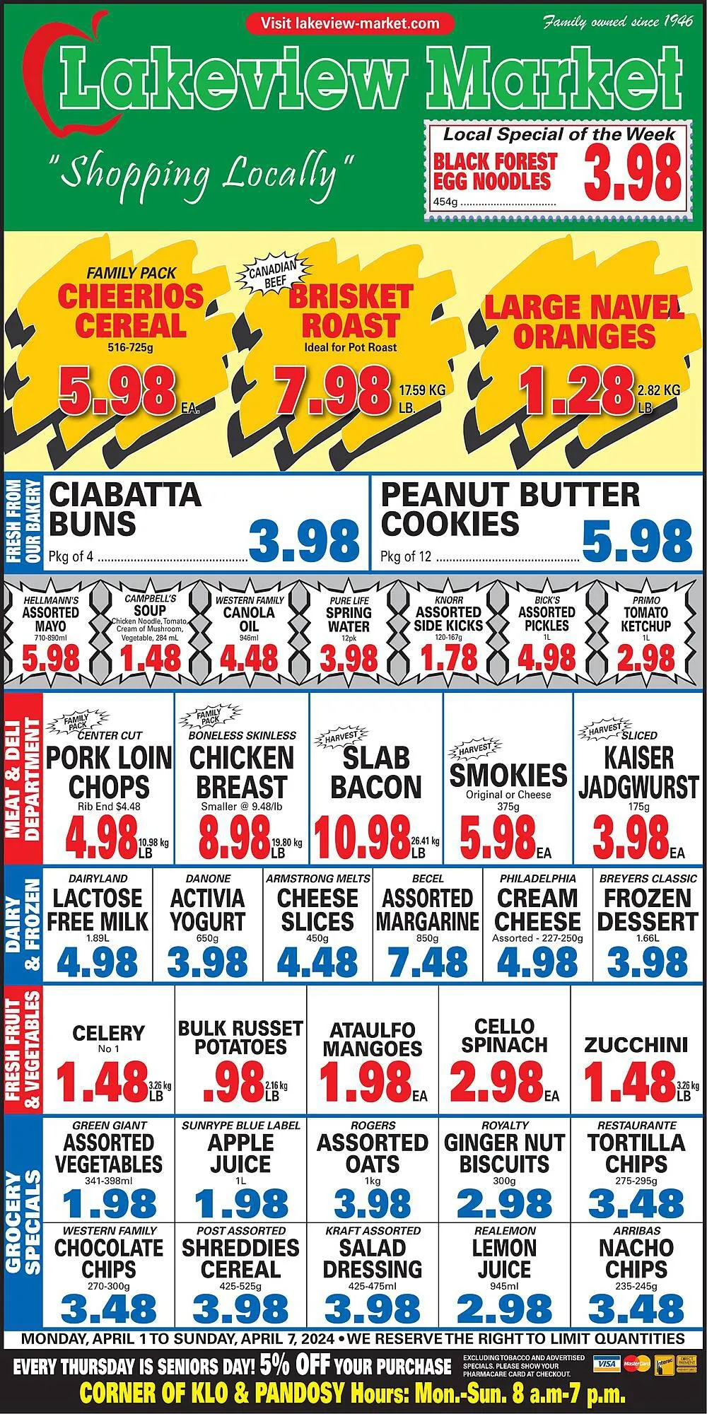 Lakeview Market flyer from April 1 to May 5 2024 - flyer page 