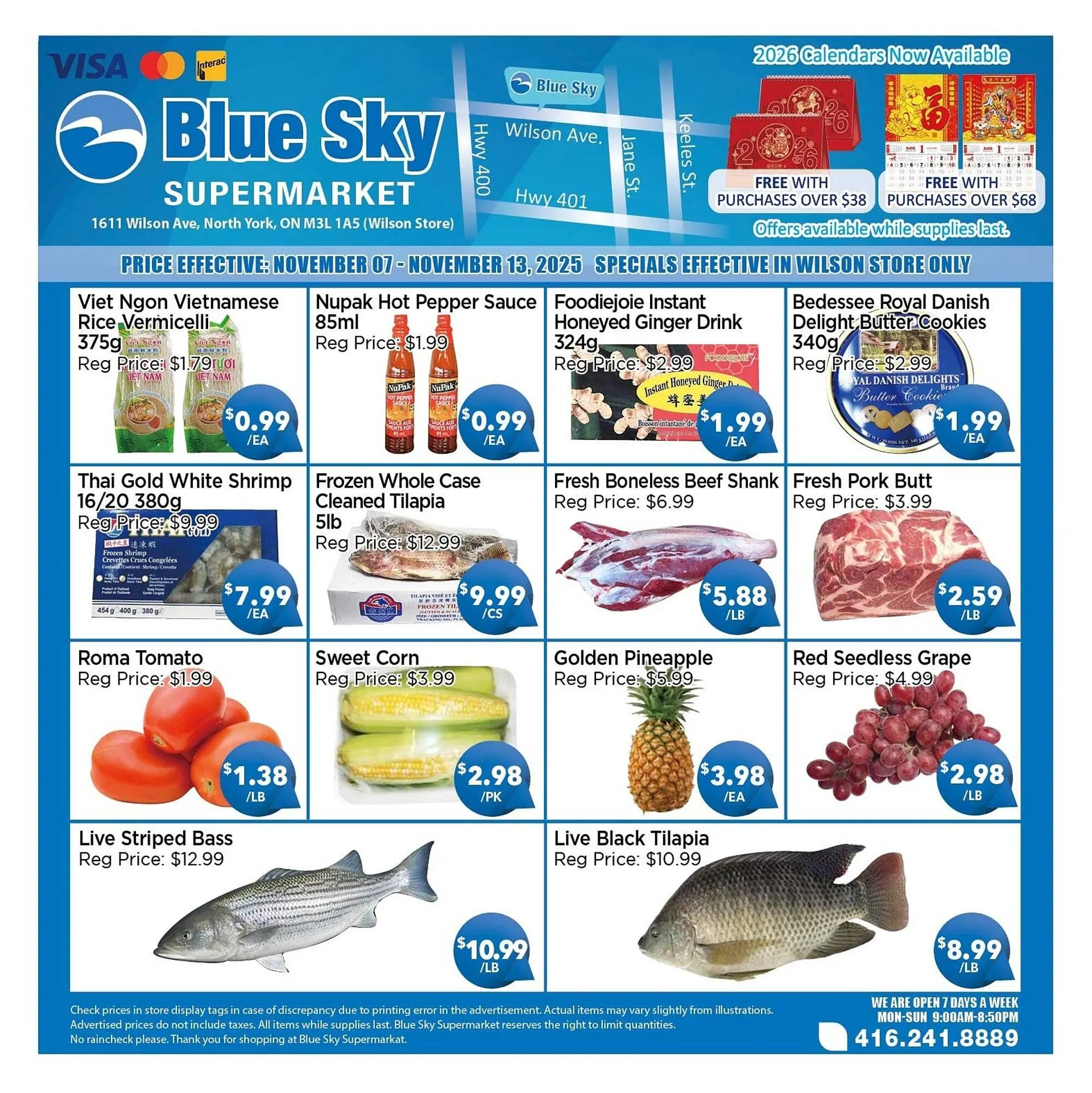 Blue Sky Supermarket flyer from November 7 to November 13 2025 - flyer page 1