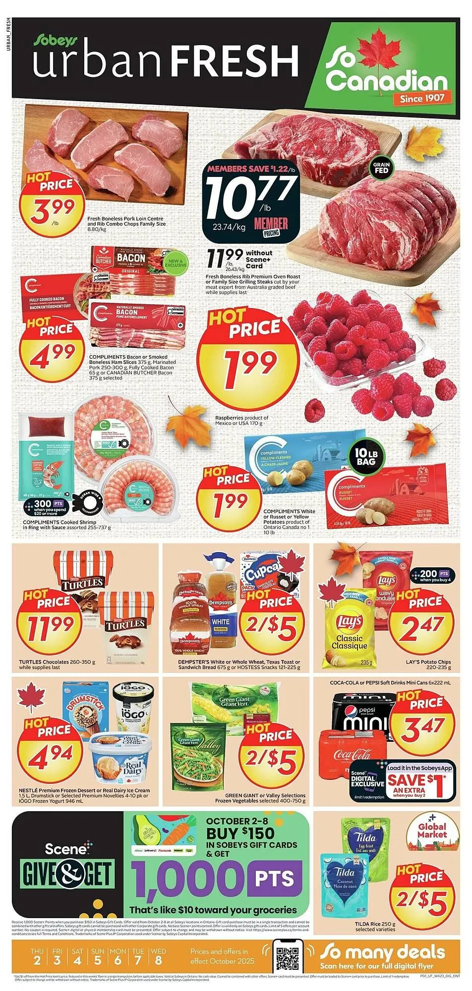 Sobeys flyer from October 2 to October 9 2025 - flyer page 1