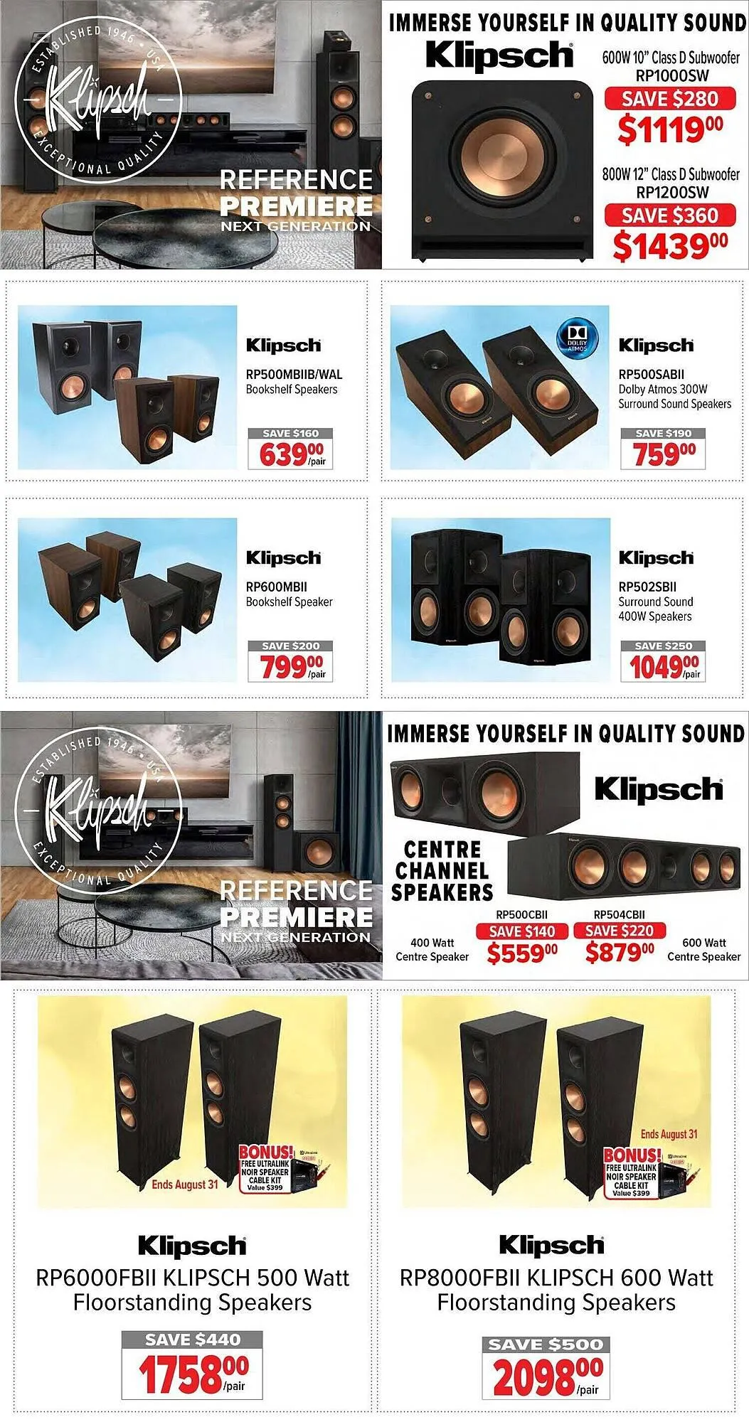 2001 Audio Video flyer from August 28 to September 25 2025 - flyer page 11