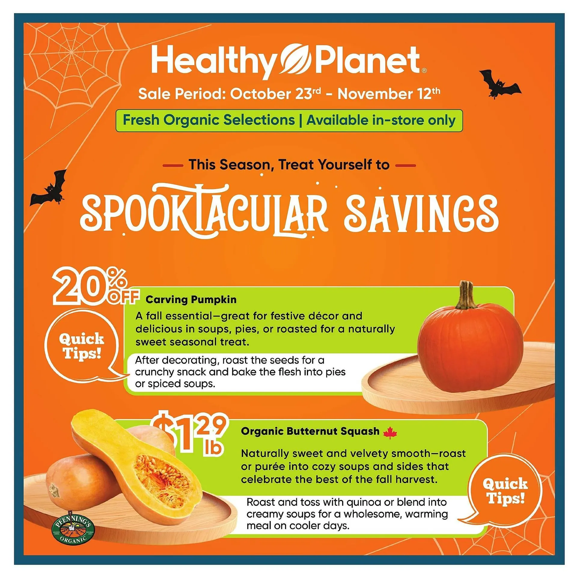 Healthy Planet flyer from October 23 to October 29 2025 - flyer page 1