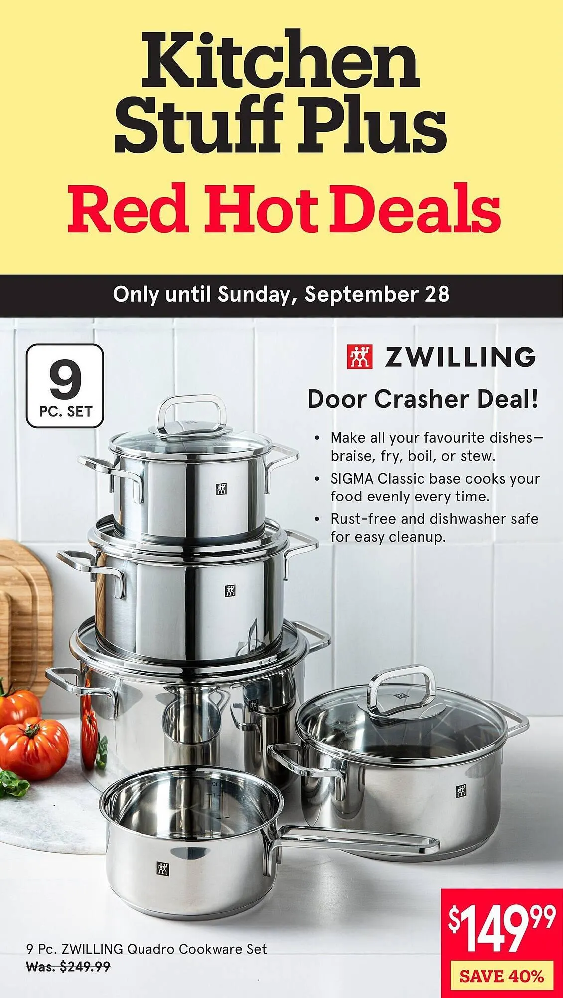 Kitchen Stuff Plus flyer from September 22 to September 29 2025 - flyer page 1