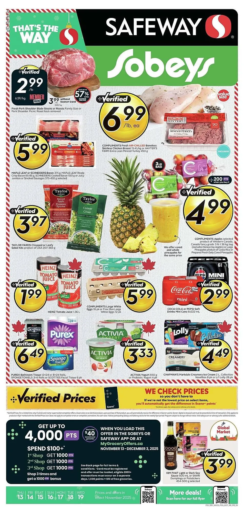 Safeway flyer from November 13 to November 27 2025 - flyer page 1