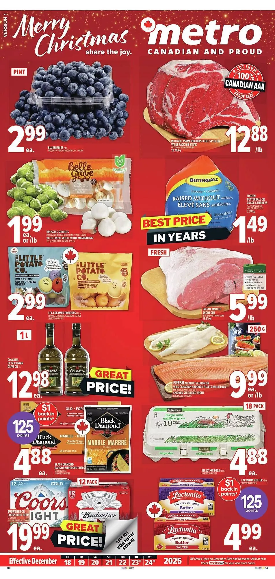 Metro flyer from December 18 to December 25 2025 - flyer page 1