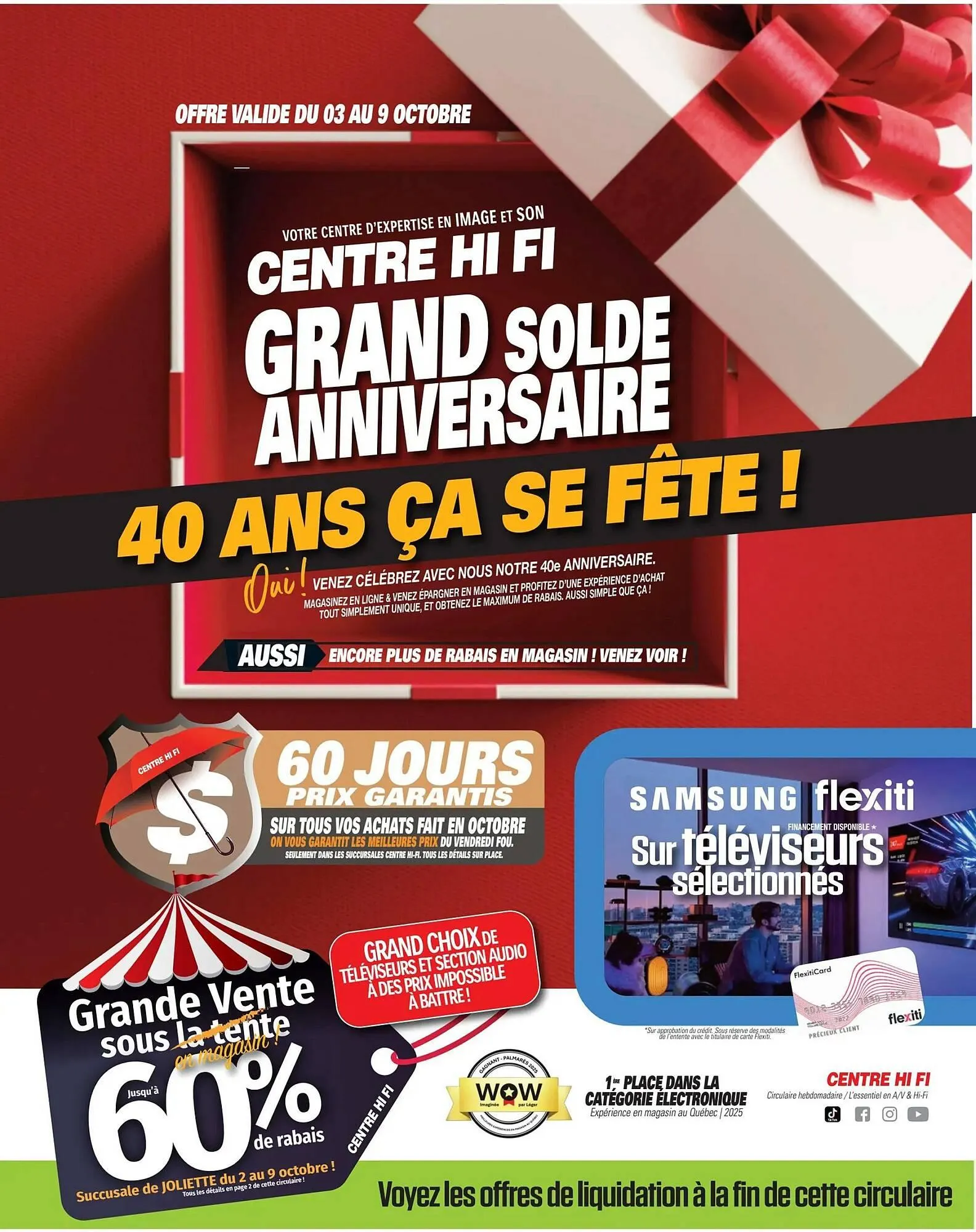 Centre Hi-Fi flyer from October 3 to October 9 2025 - flyer page 1