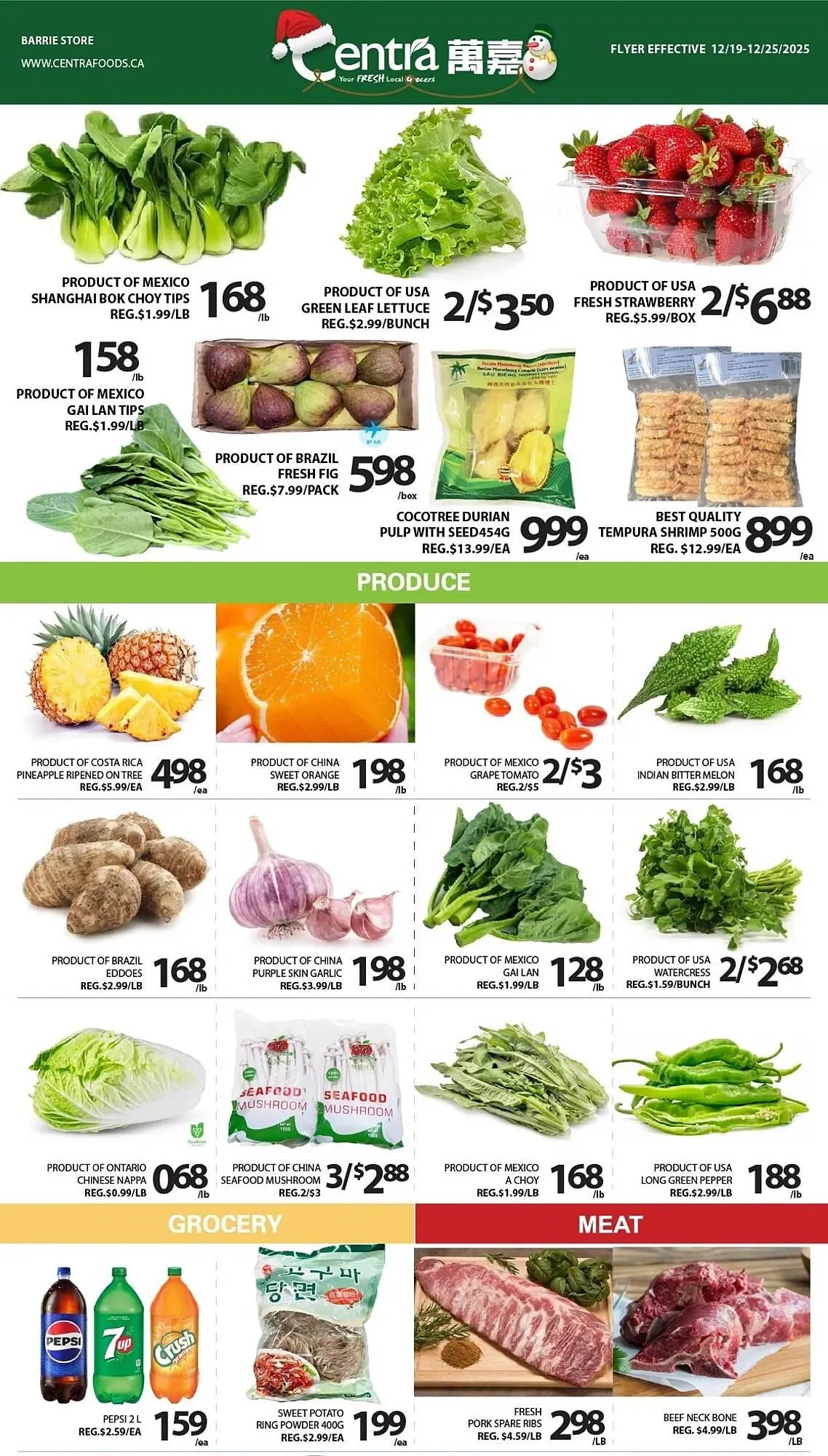 Centra Food Market flyer from December 19 to December 25 2025 - flyer page 1
