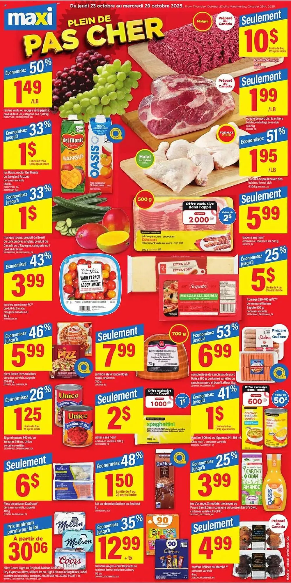 Maxi flyer from October 23 to October 29 2025 - flyer page 1