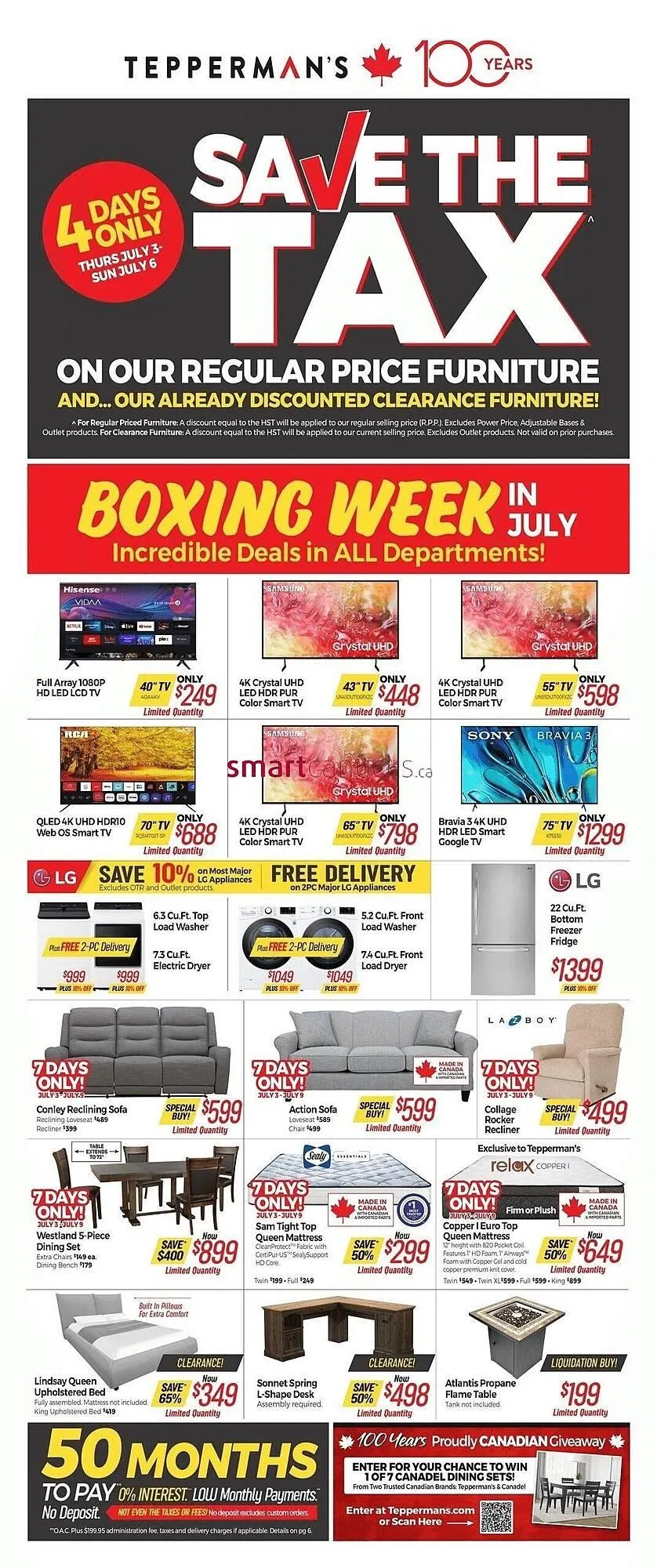 Tepperman's flyer from July 3 to July 9 2025 - flyer page 1