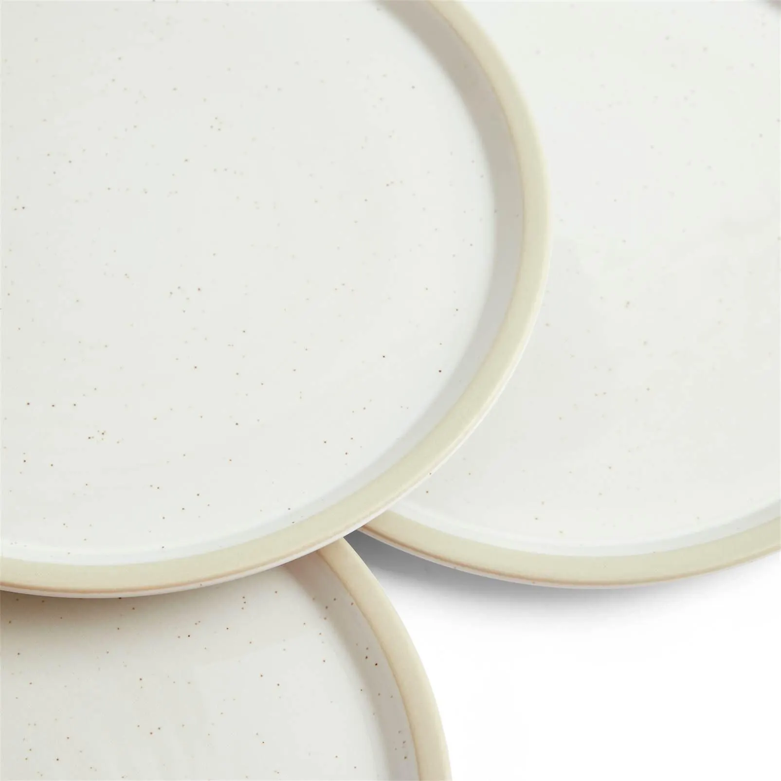 Plate, Lid White, Set of 4