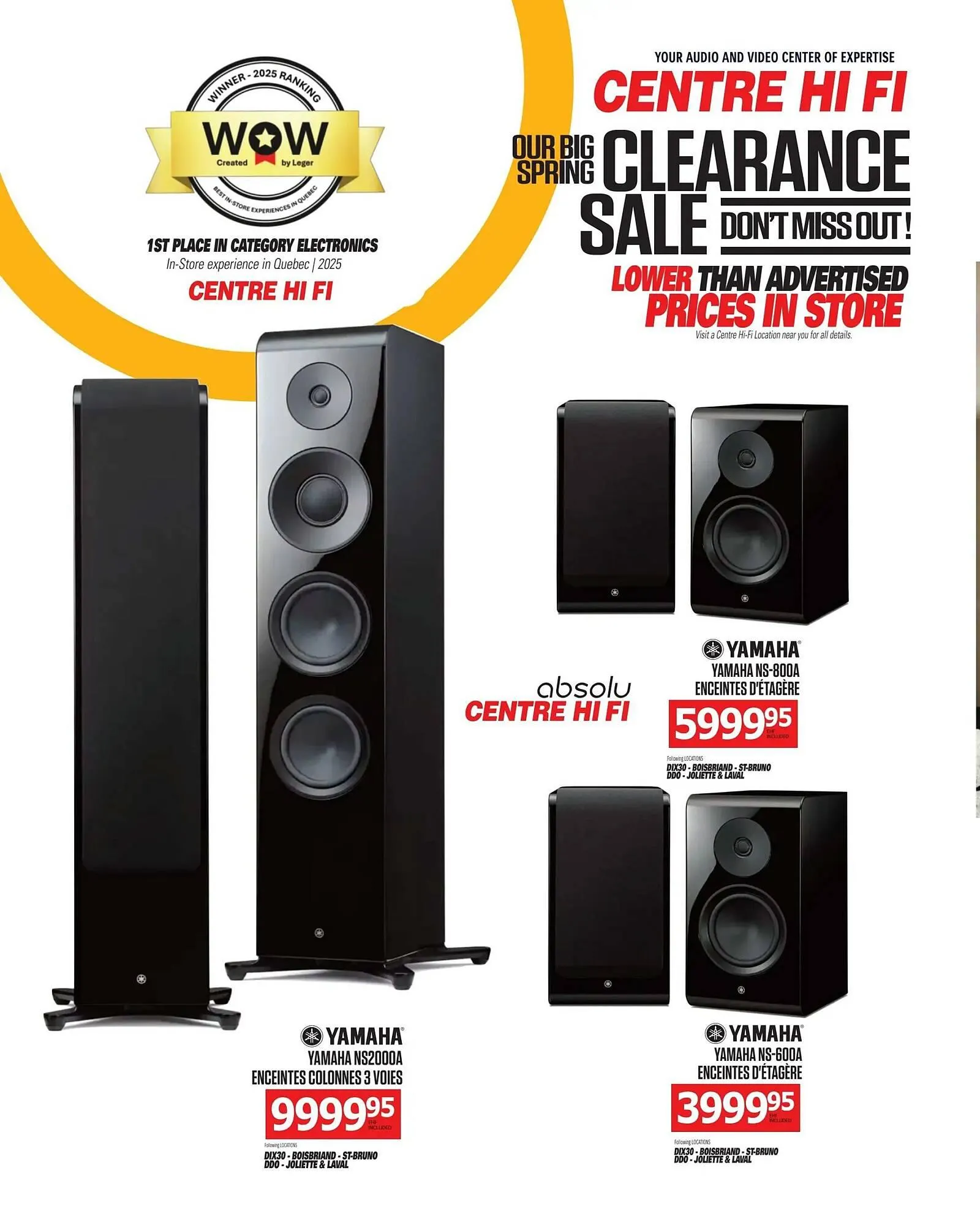 Centre Hi-Fi flyer from April 11 to April 17 2025 - flyer page 62