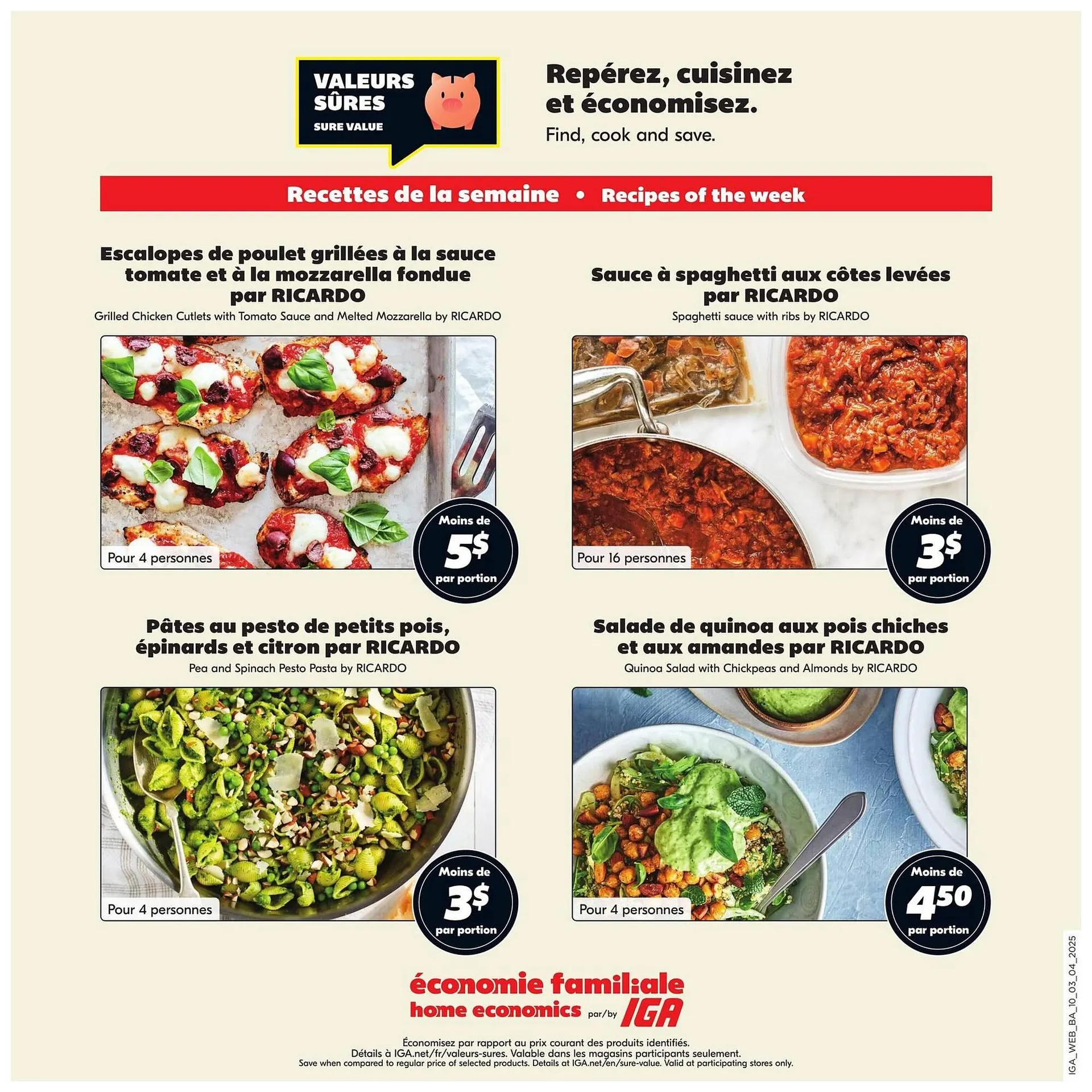 IGA flyer from April 3 to April 9 2025 - flyer page 14