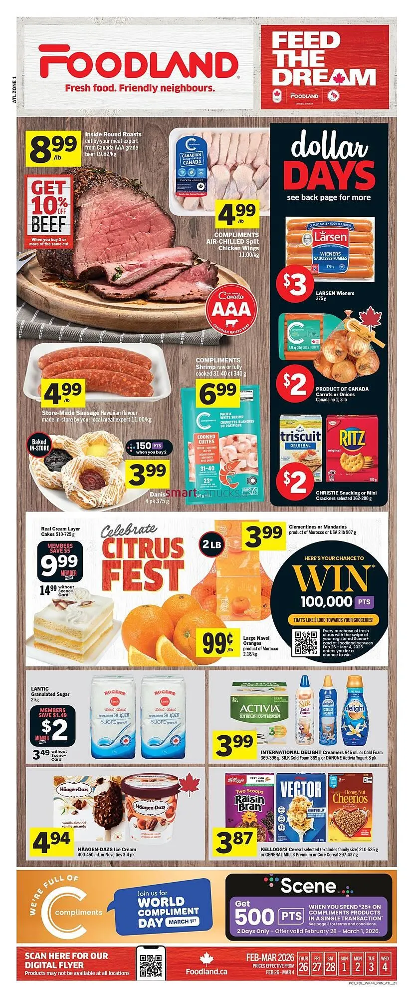 Foodland flyer from February 26 to March 4 2026 - flyer page 1