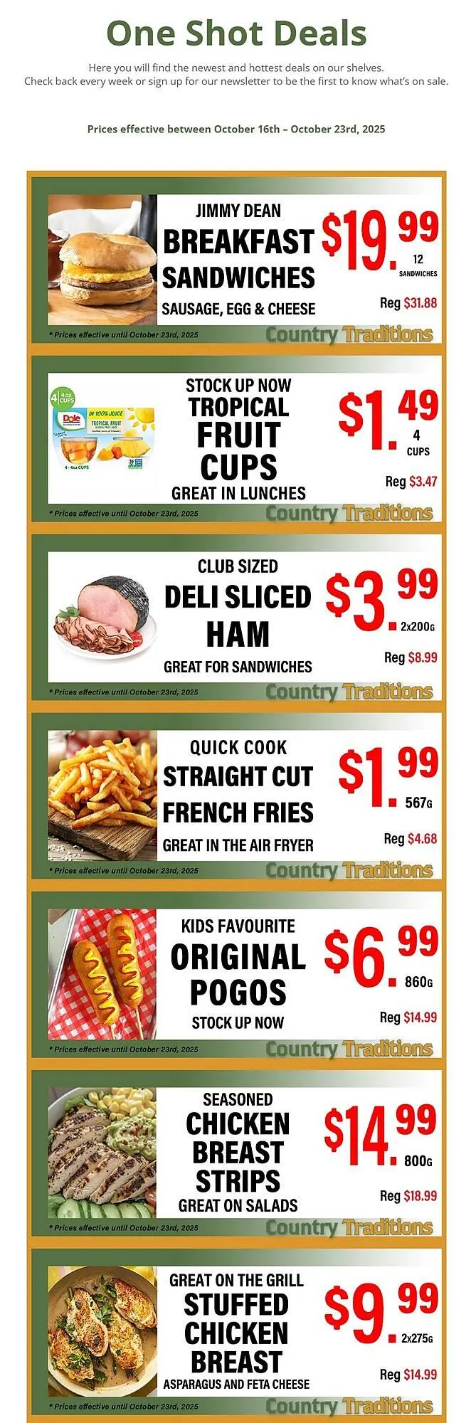 Country Traditions flyer from October 17 to October 23 2025 - flyer page 1
