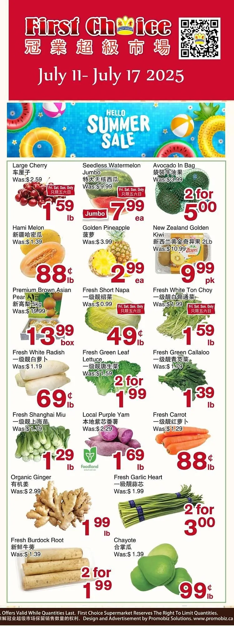 First Choice Supermarket flyer - 1
