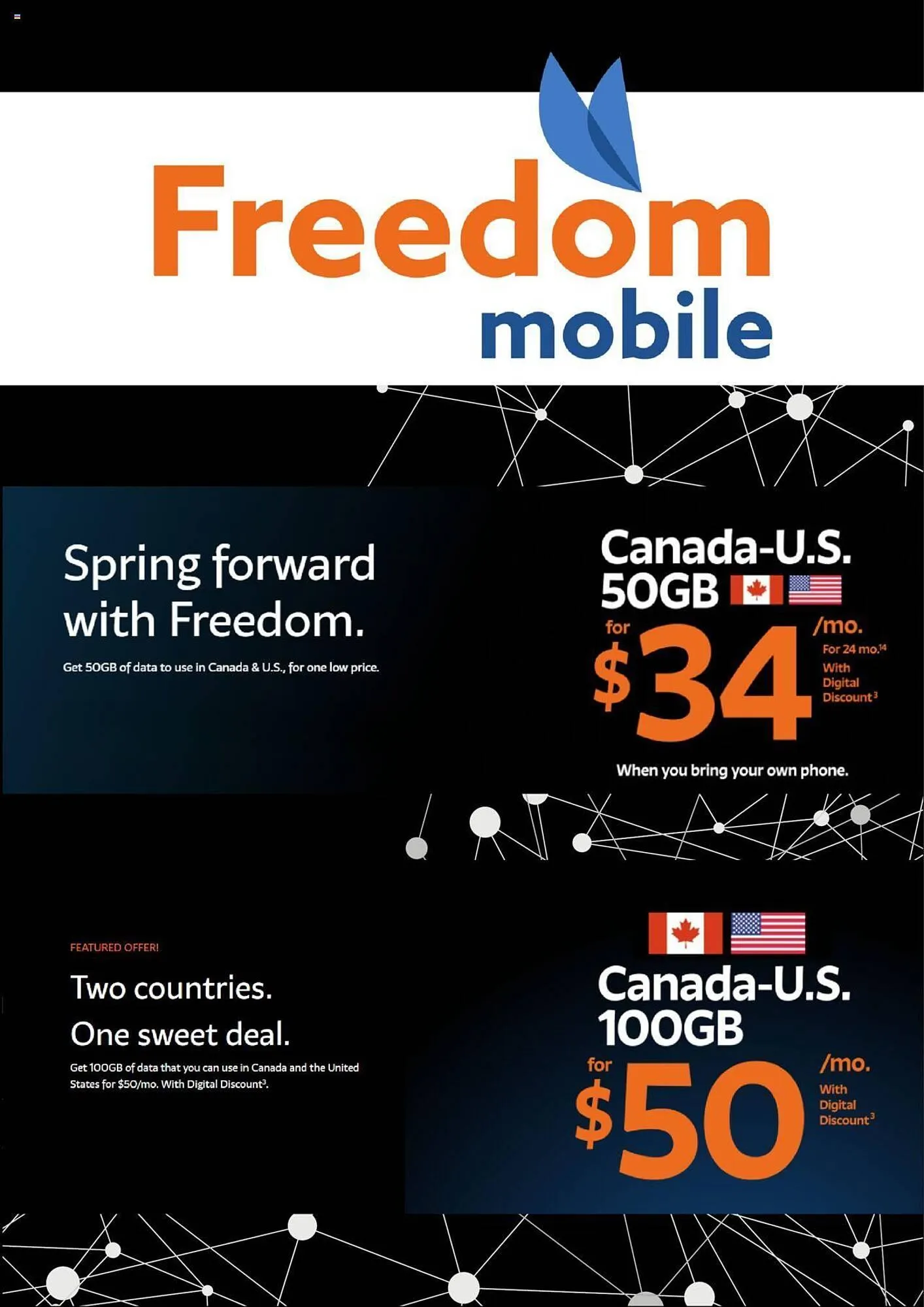 Freedom Mobile flyer - 1