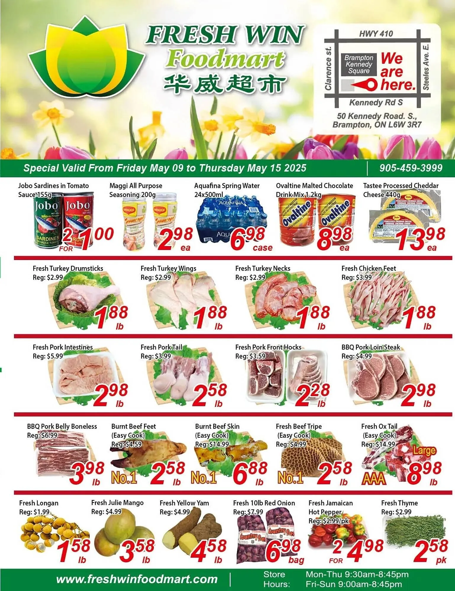 Fresh Win Foodmart flyer from May 9 to May 15 2025 - flyer page 1