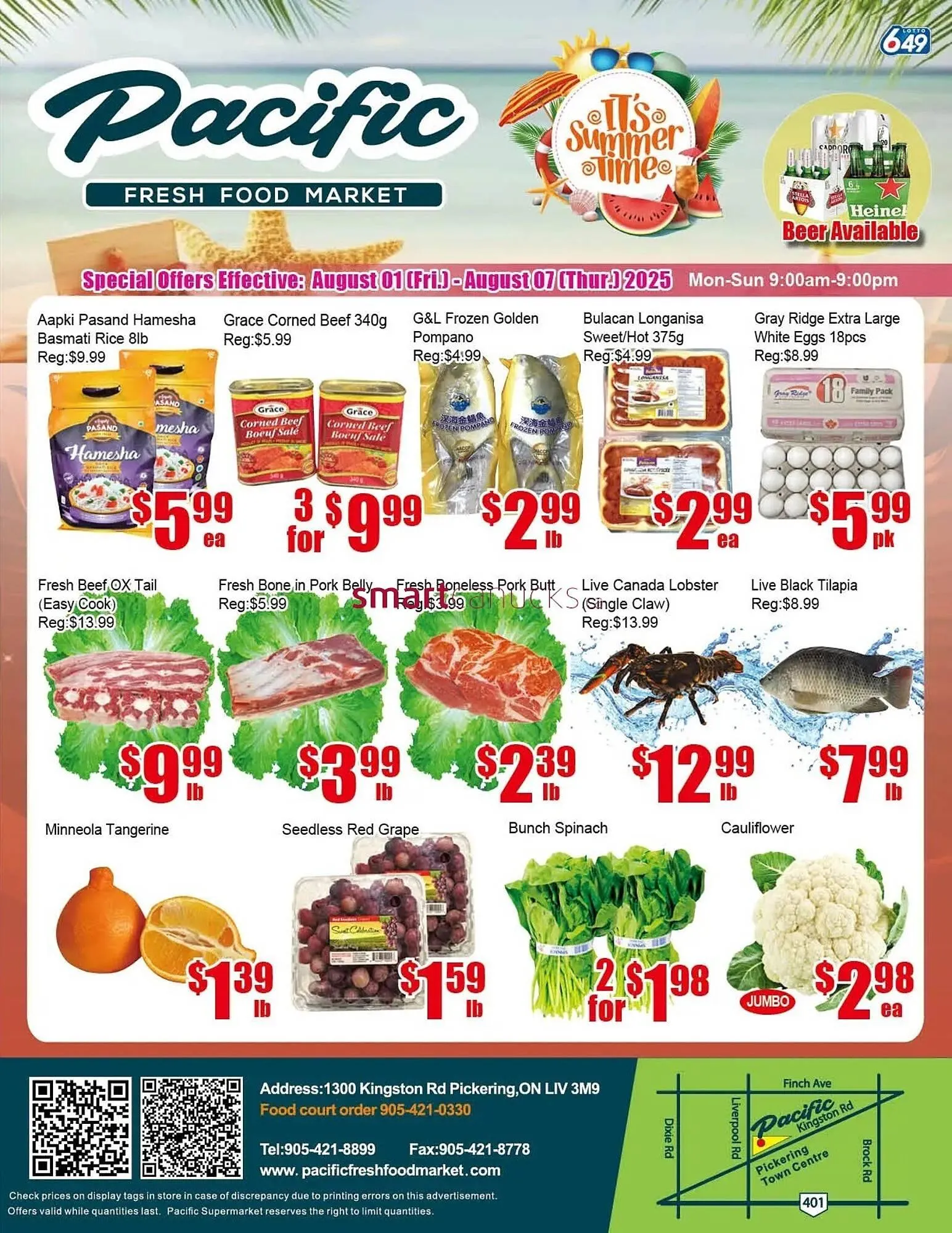 New Pacific Supermarket flyer from August 1 to August 7 2025 - flyer page 1