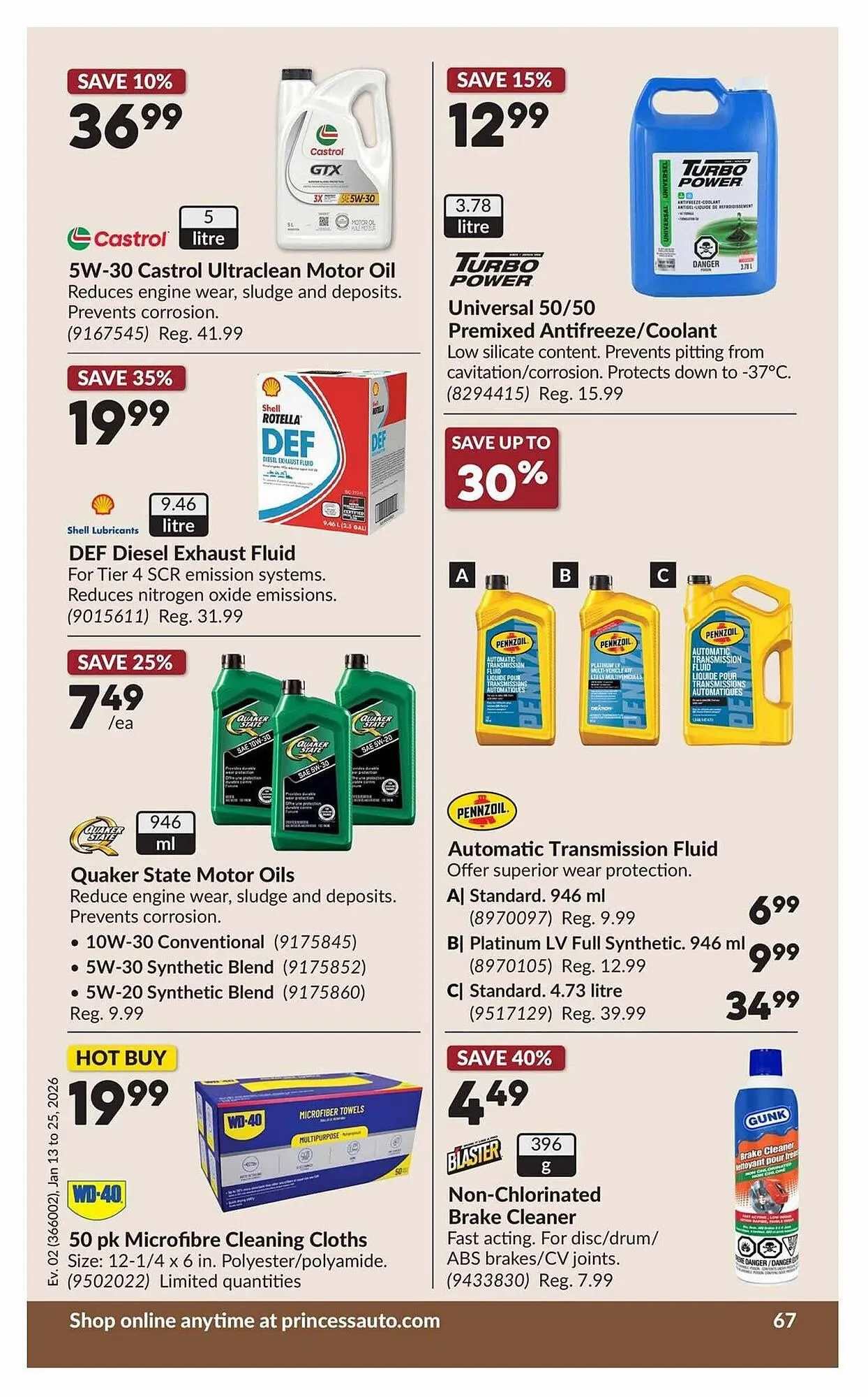 Princess Auto flyer from January 13 to January 26 2026 - flyer page 72