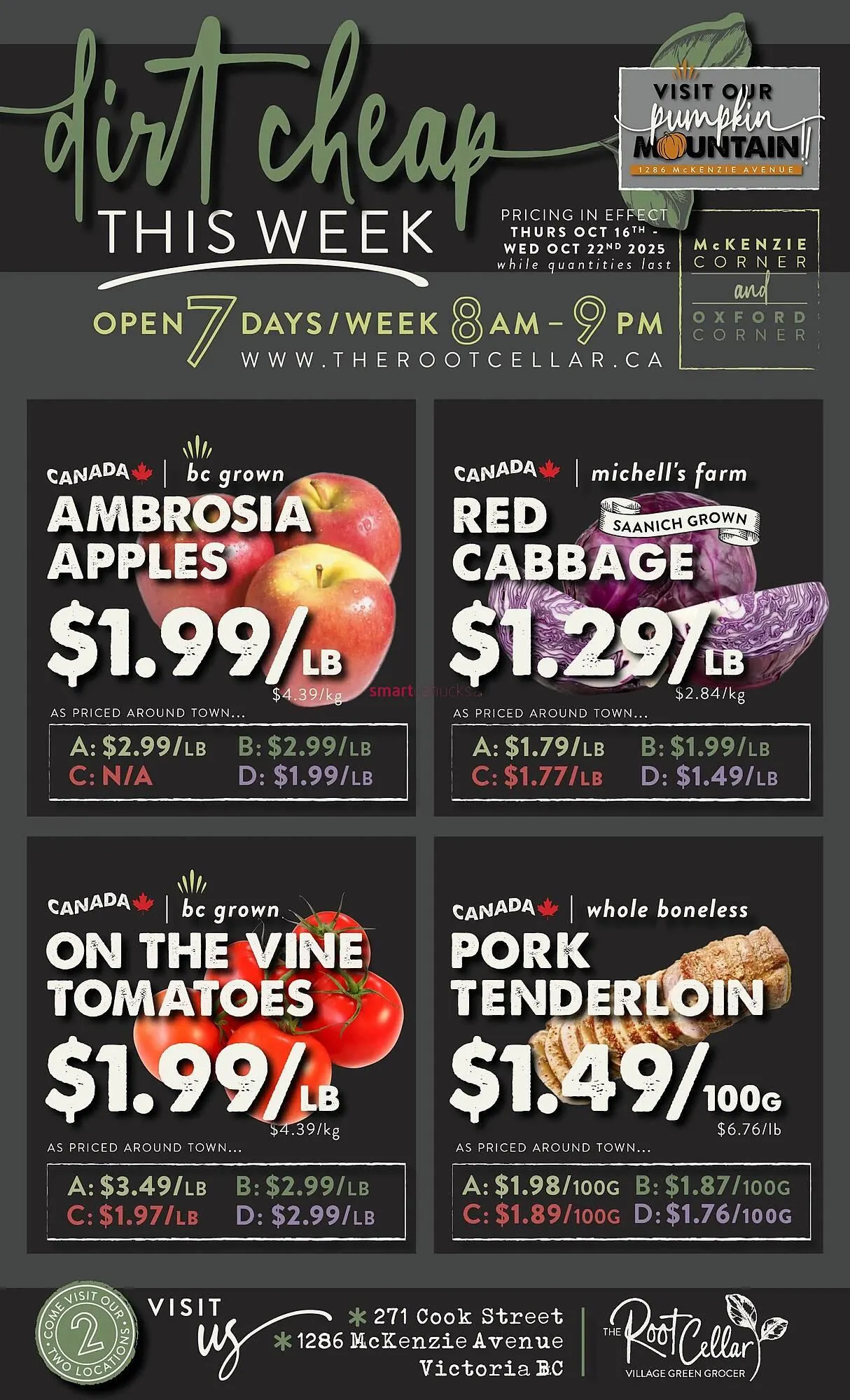 The Root Cellar flyer - 1