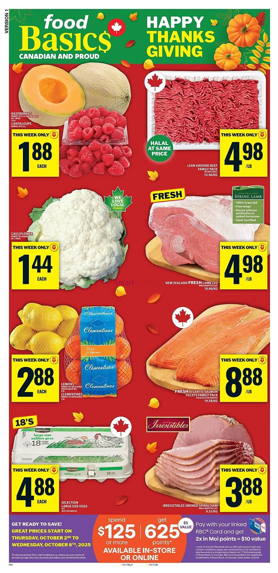 Food Basics flyer from October 2 to October 8 2025 - flyer page 1