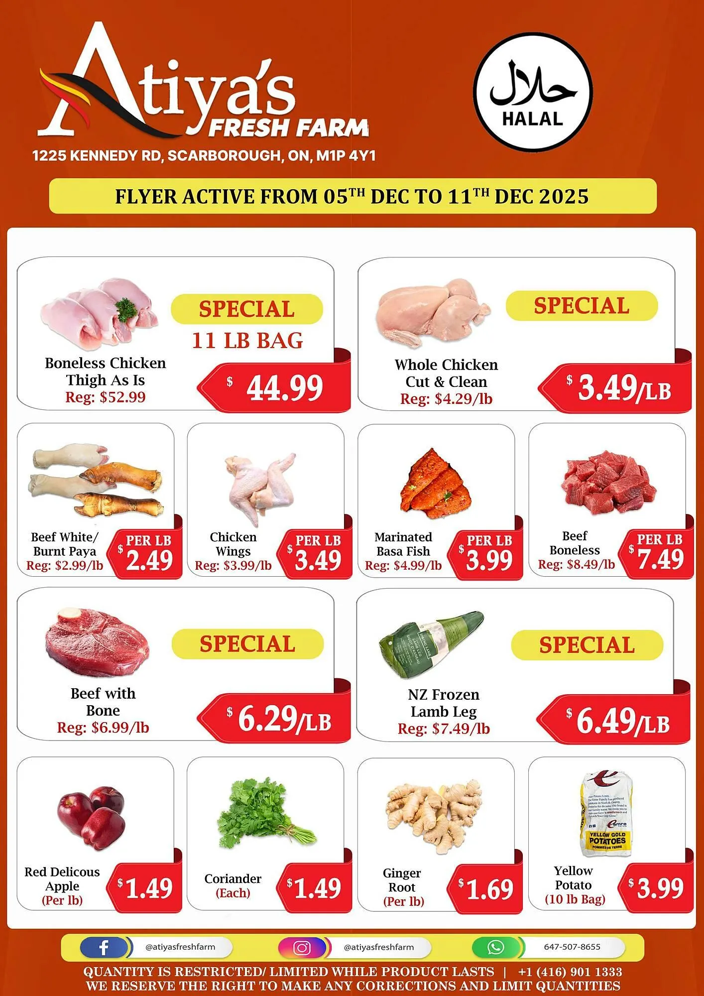 Atiya's Fresh Farm flyer from December 5 to December 11 2025 - flyer page 3