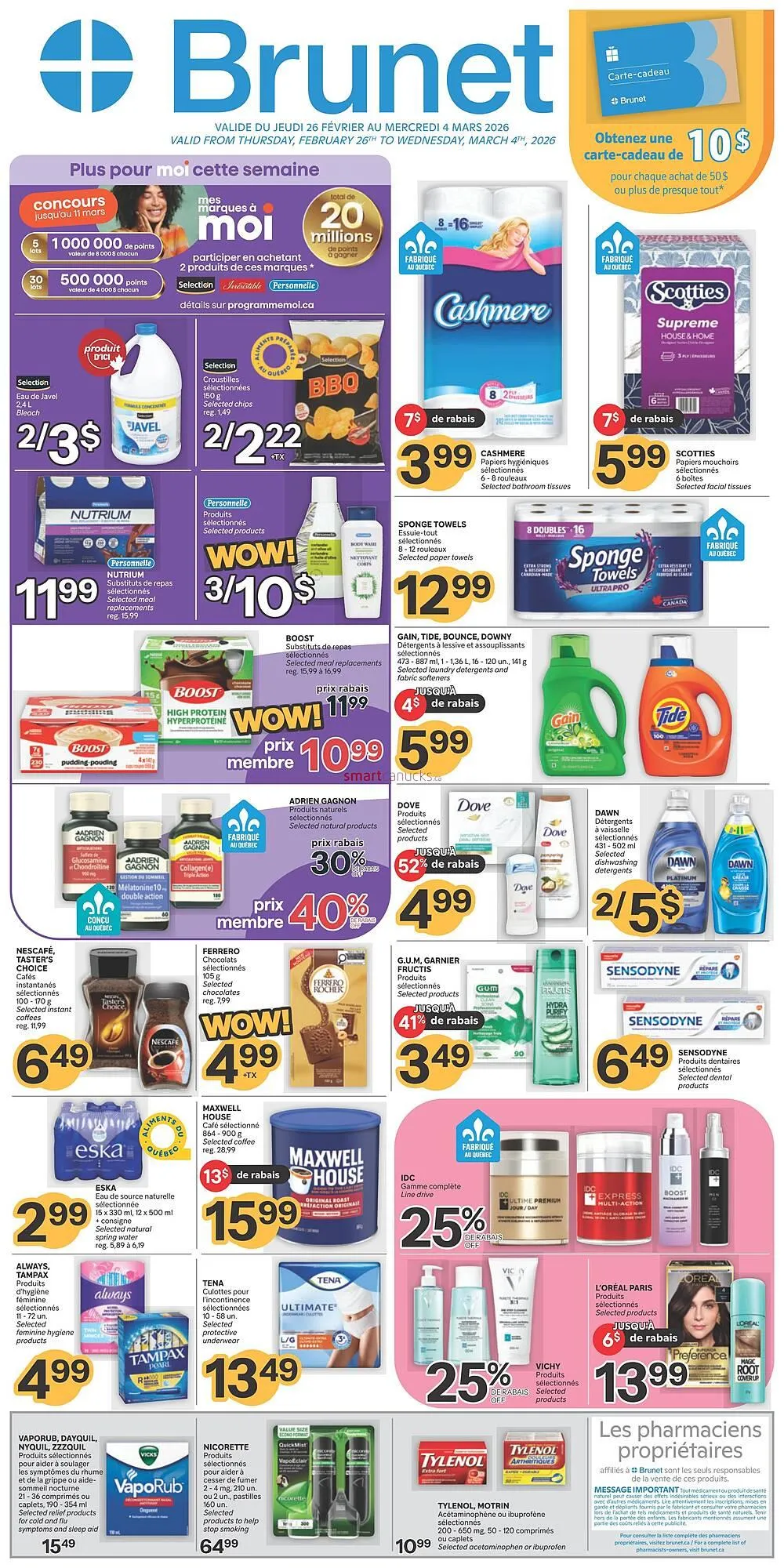 Brunet flyer from February 26 to March 4 2026 - flyer page 1
