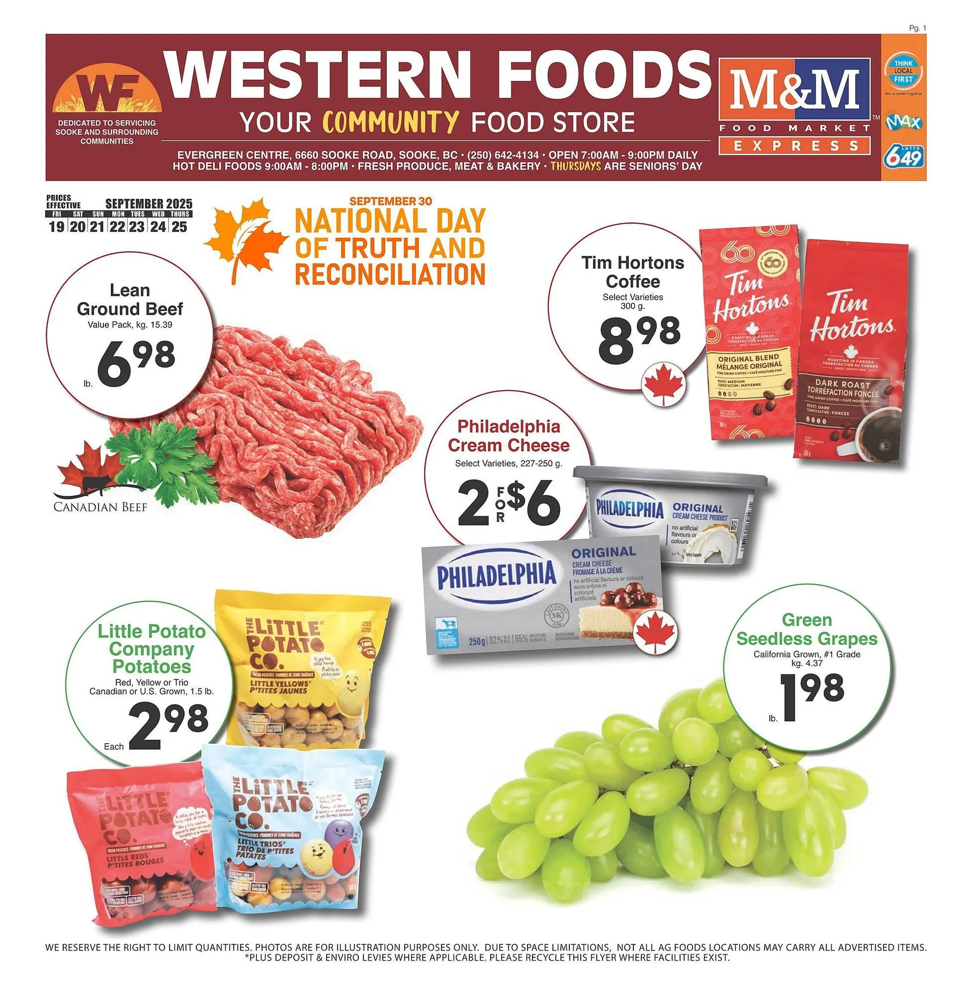 Western Foods flyer from September 19 to September 25 2025 - flyer page 1