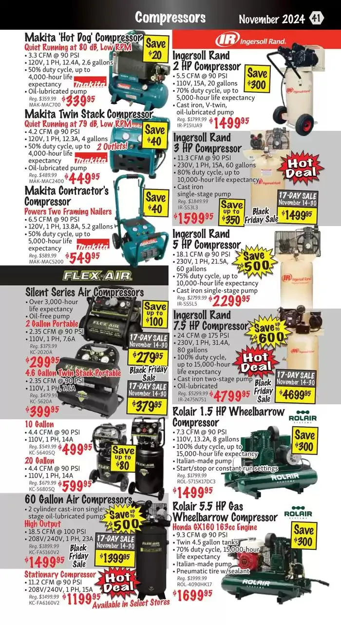 KMS Tools November 2024 Black Friday Sale from November 1 to November 15 2024 - flyer page 41