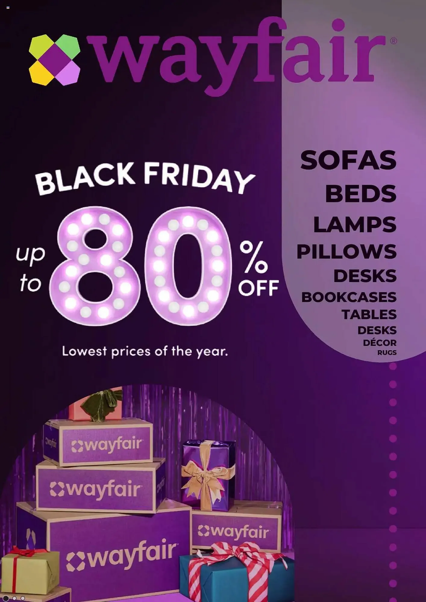 Wayfair flyer from November 29 to December 2 2024 - flyer page 1