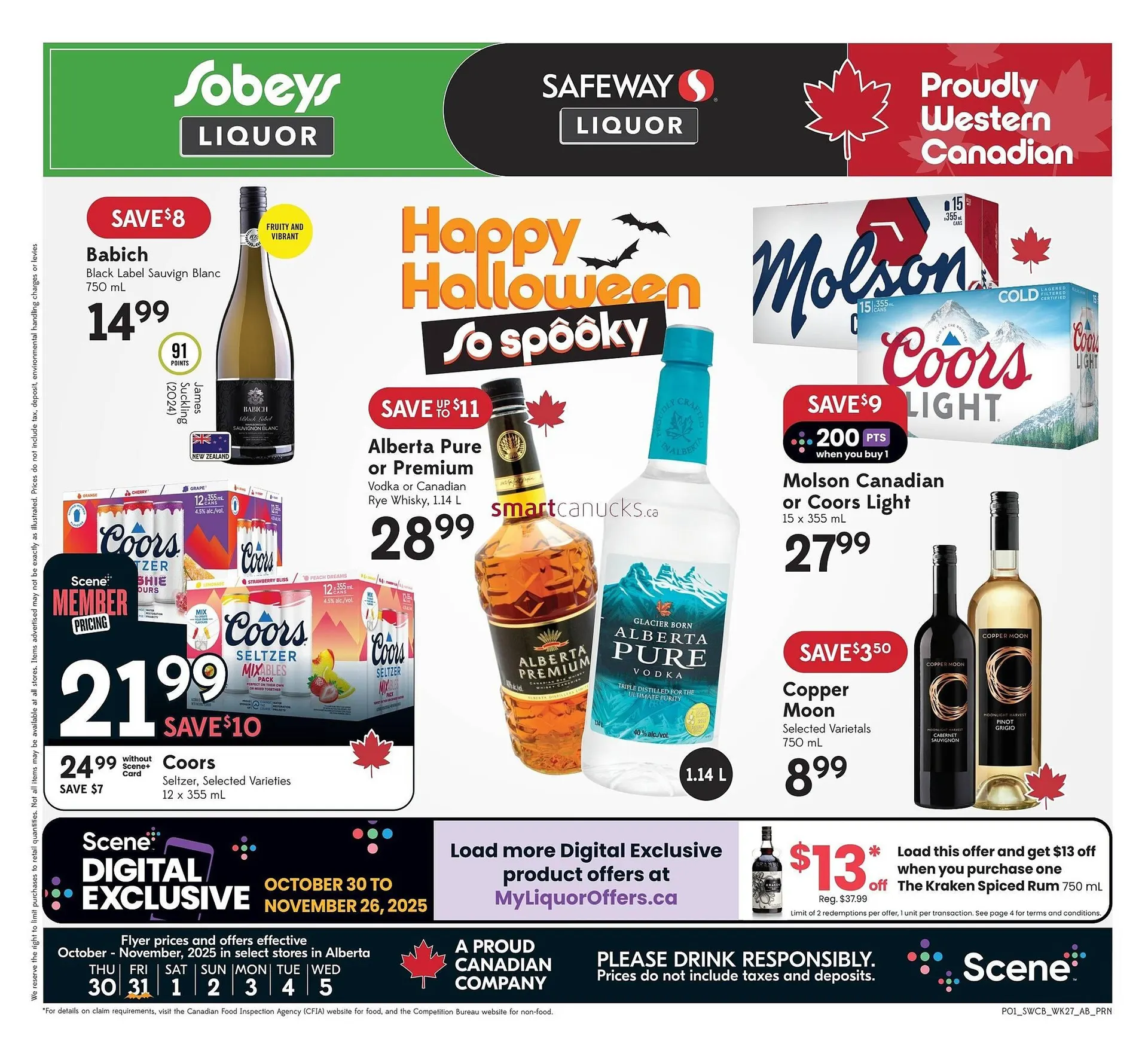 Safeway flyer from October 30 to November 5 2025 - flyer page 1