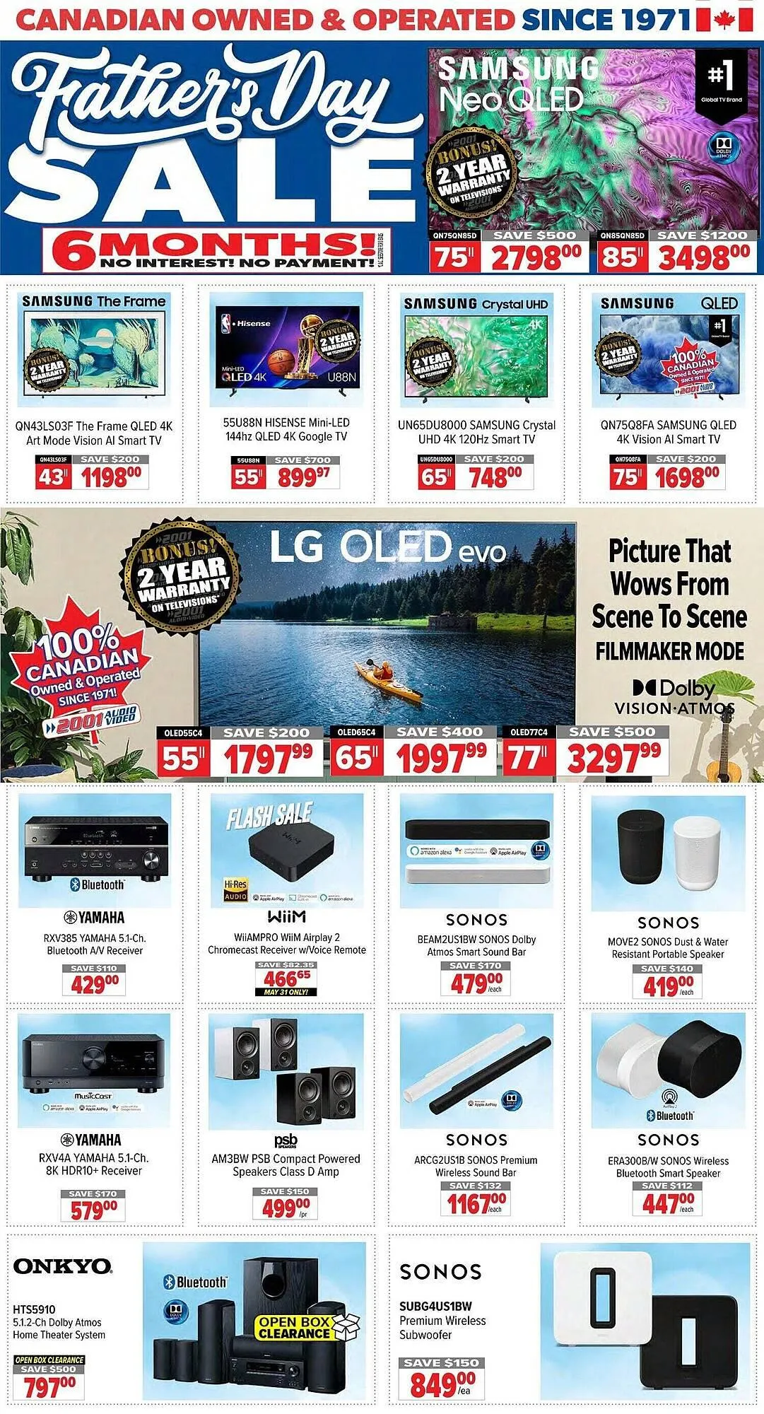 2001 Audio Video flyer - 1