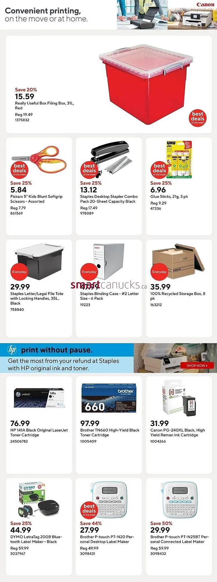 Staples flyer from March 14 to March 20 2025 - flyer page 13