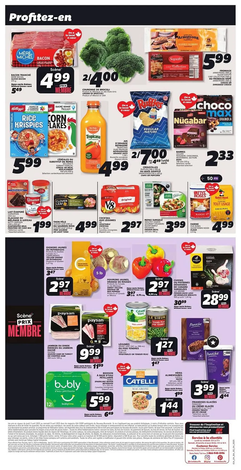 IGA flyer from April 3 to April 9 2025 - flyer page 2