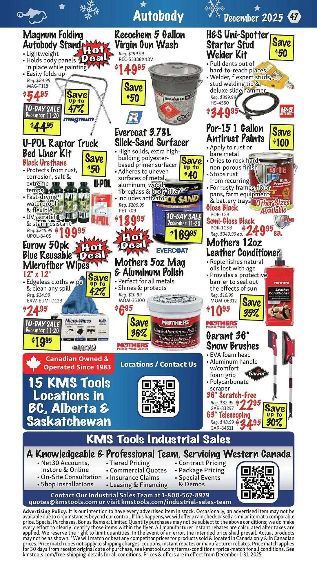KMS Tools flyer from December 1 to January 1 2026 - flyer page 47