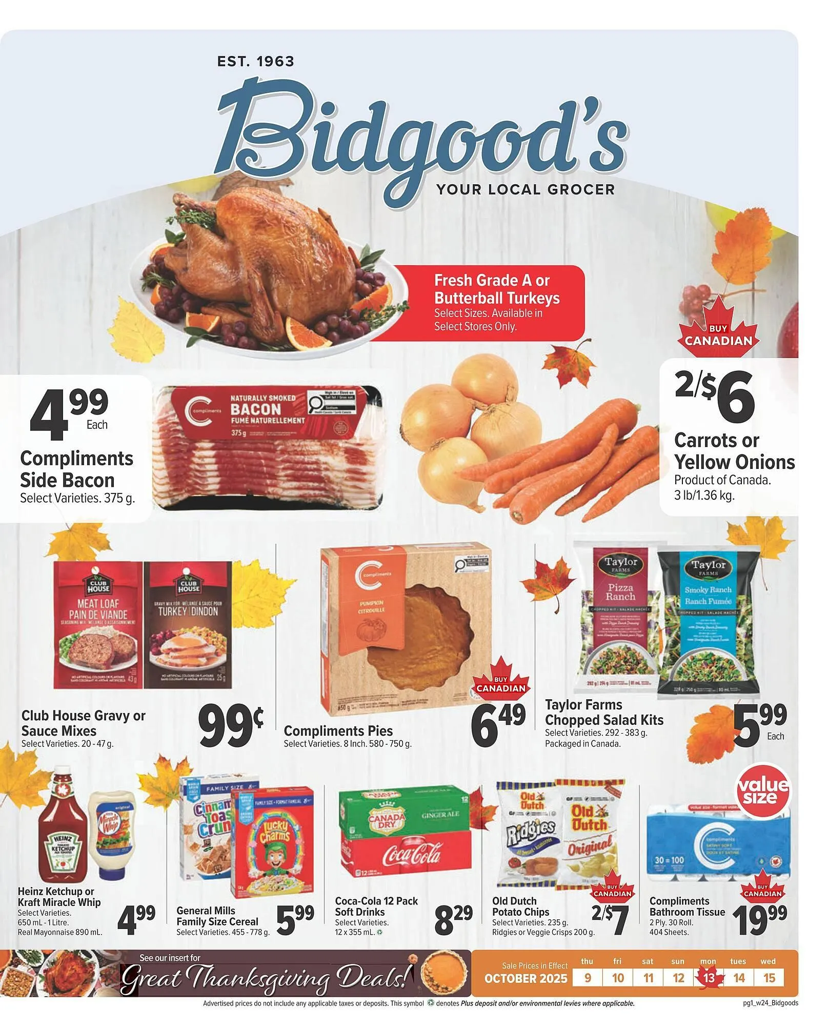 Bidgood's flyer from October 9 to October 15 2025 - flyer page 1