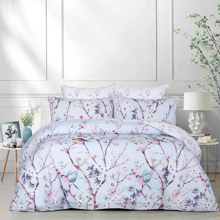 KOO Anwen Quilt Cover Set Pale Blue