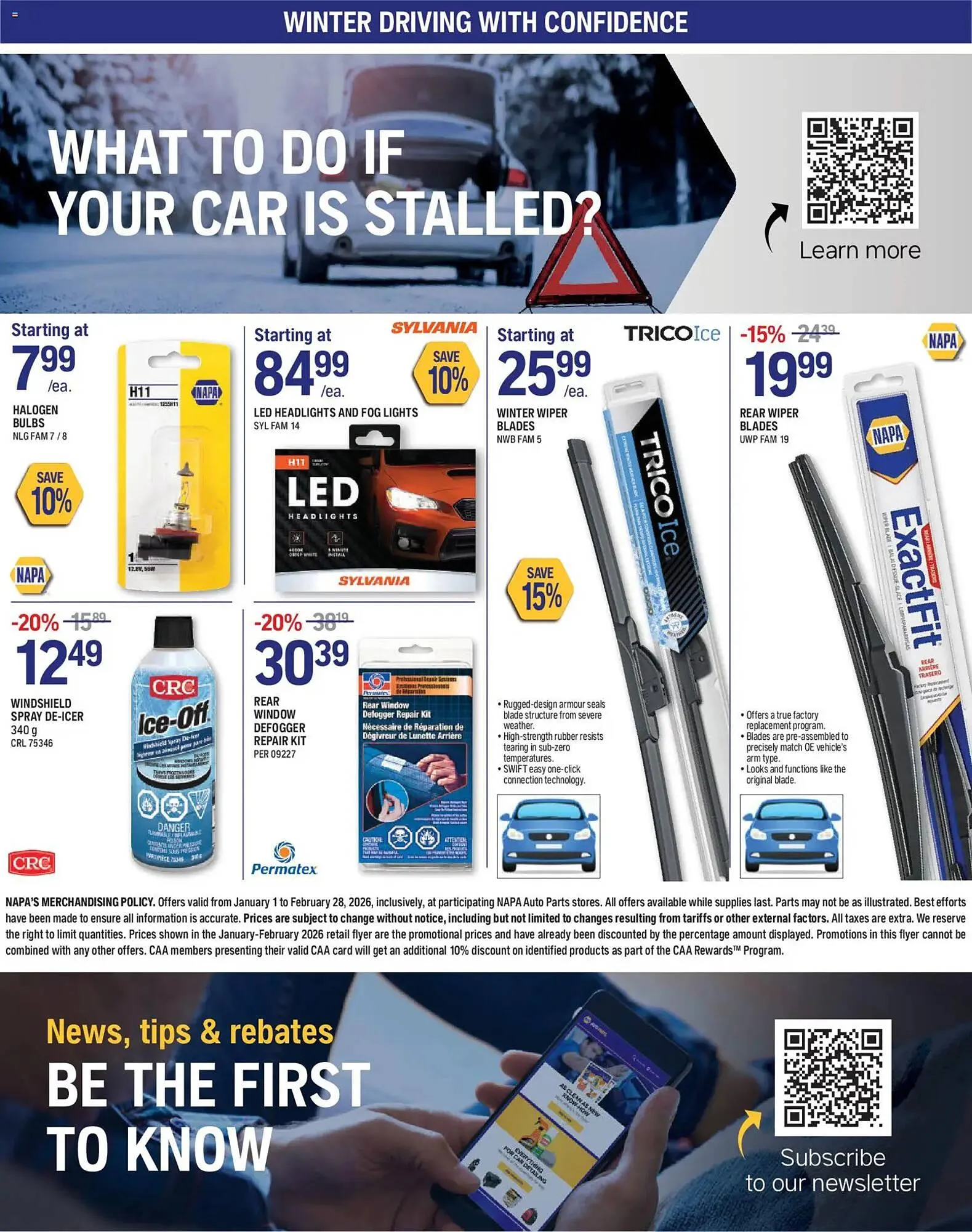 NAPA Auto Parts flyer from January 1 to February 28 2026 - flyer page 8