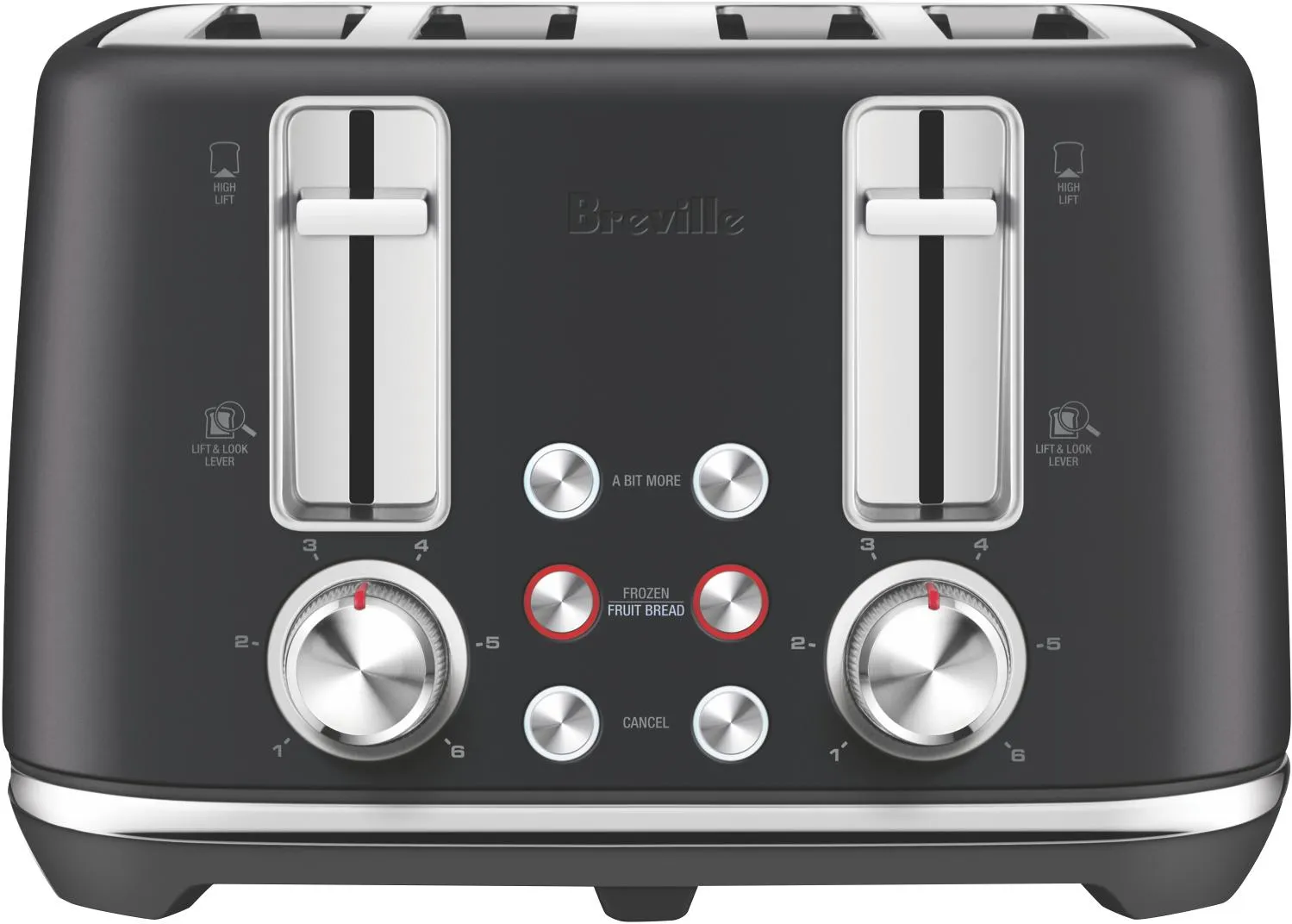 Breville The Toast Set 4 Slice Toaster Matte Black
