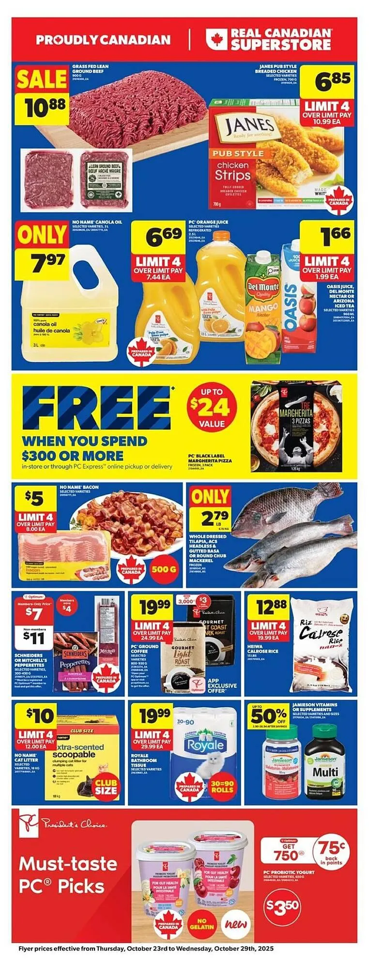 Real Canadian Superstore flyer from October 23 to October 30 2025 - flyer page 1