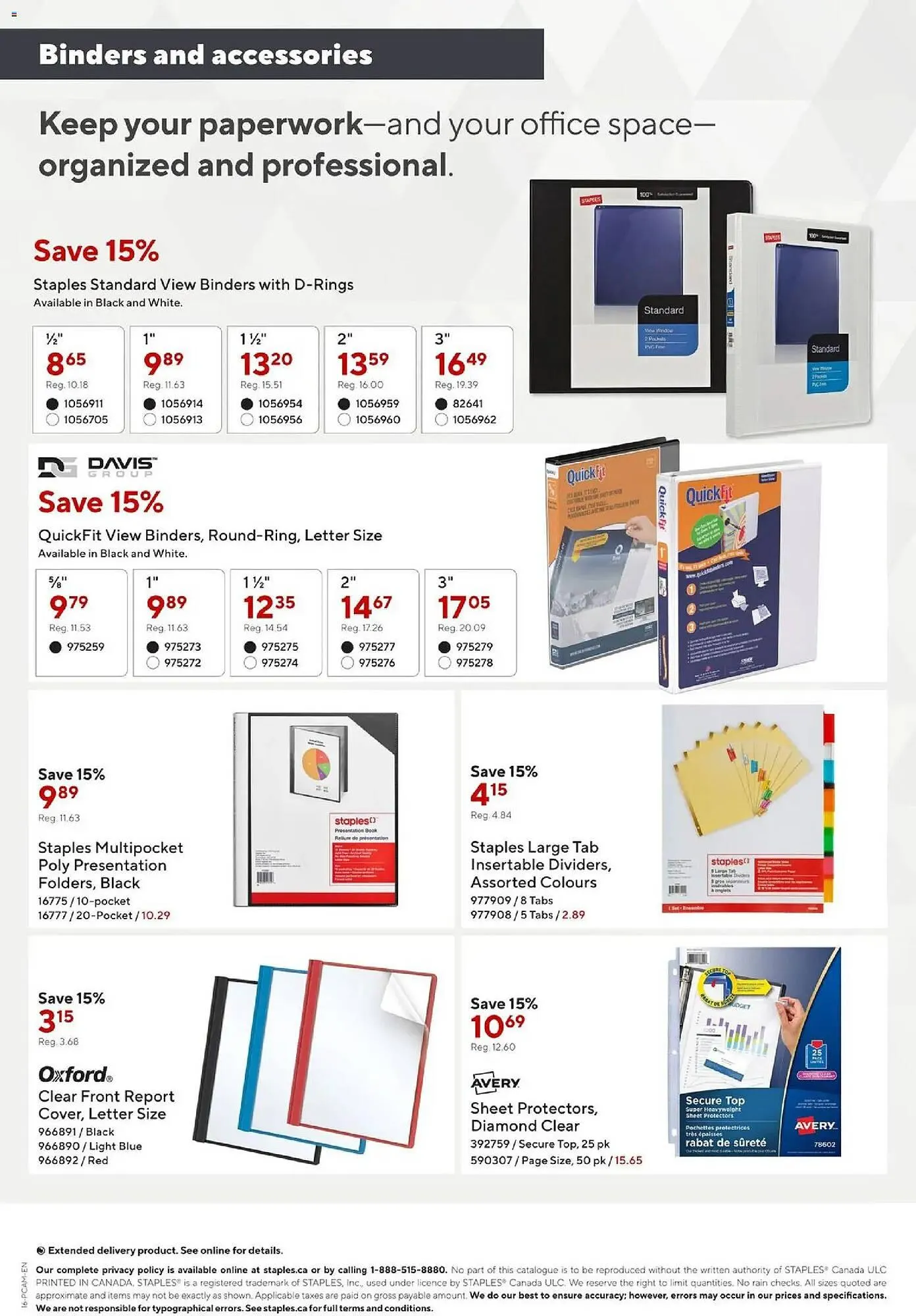 Staples flyer from November 7 to November 20 2025 - flyer page 16