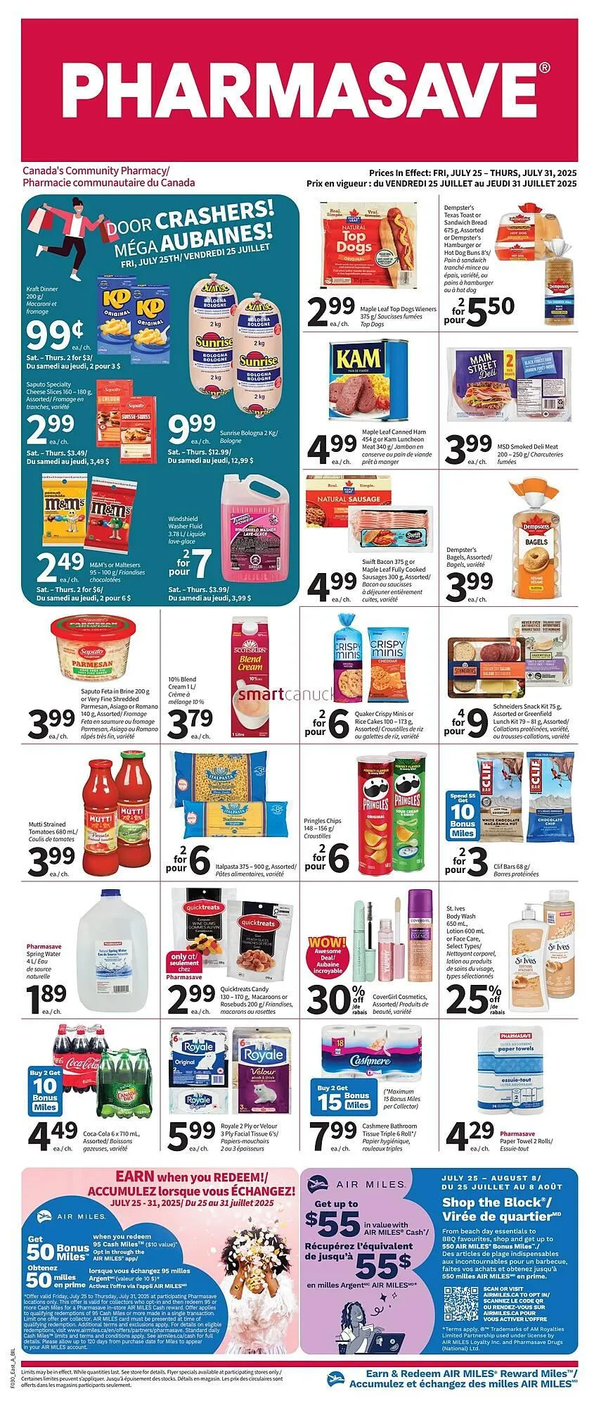 Pharmasave flyer from July 21 to August 24 2025 - flyer page 1